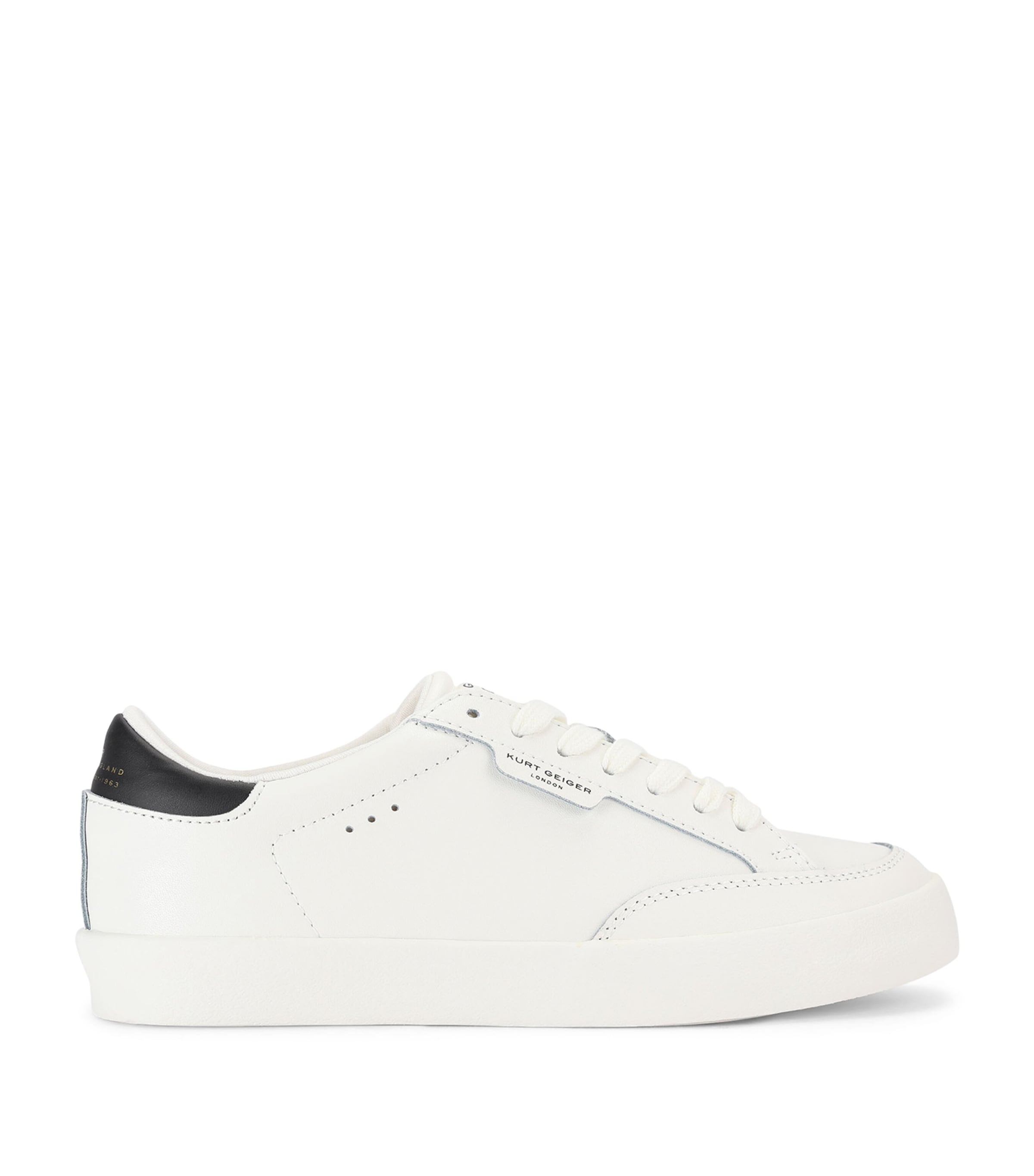 Kurt Geiger London Leather London Sneakers White/blk Image 1