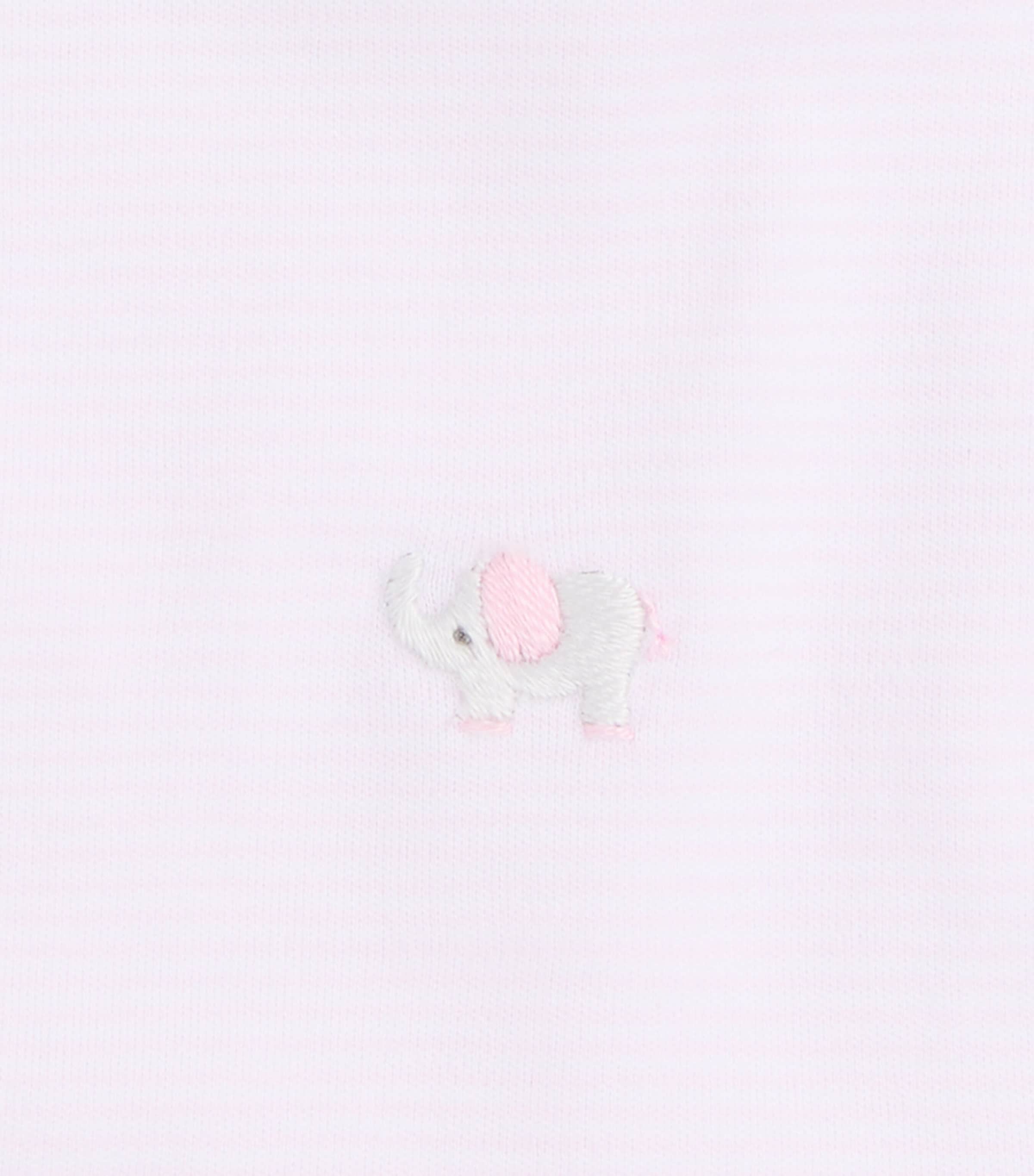 Kissy Kissy Cotton Stripe Elephant Bib Pink Image 2