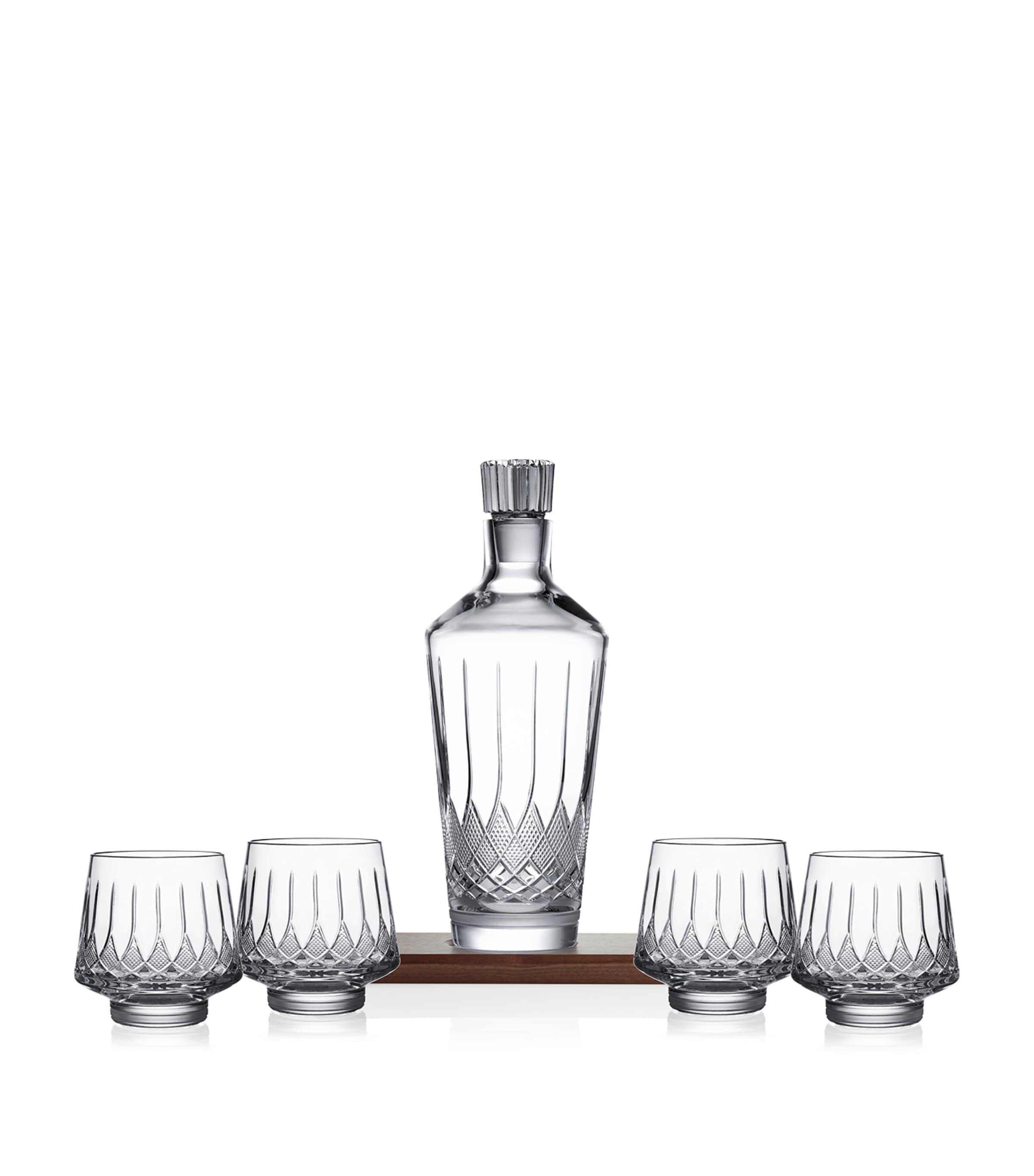 Waterford Lismore Arcus Decanter And Tumbler 8-piece Set In Transparent