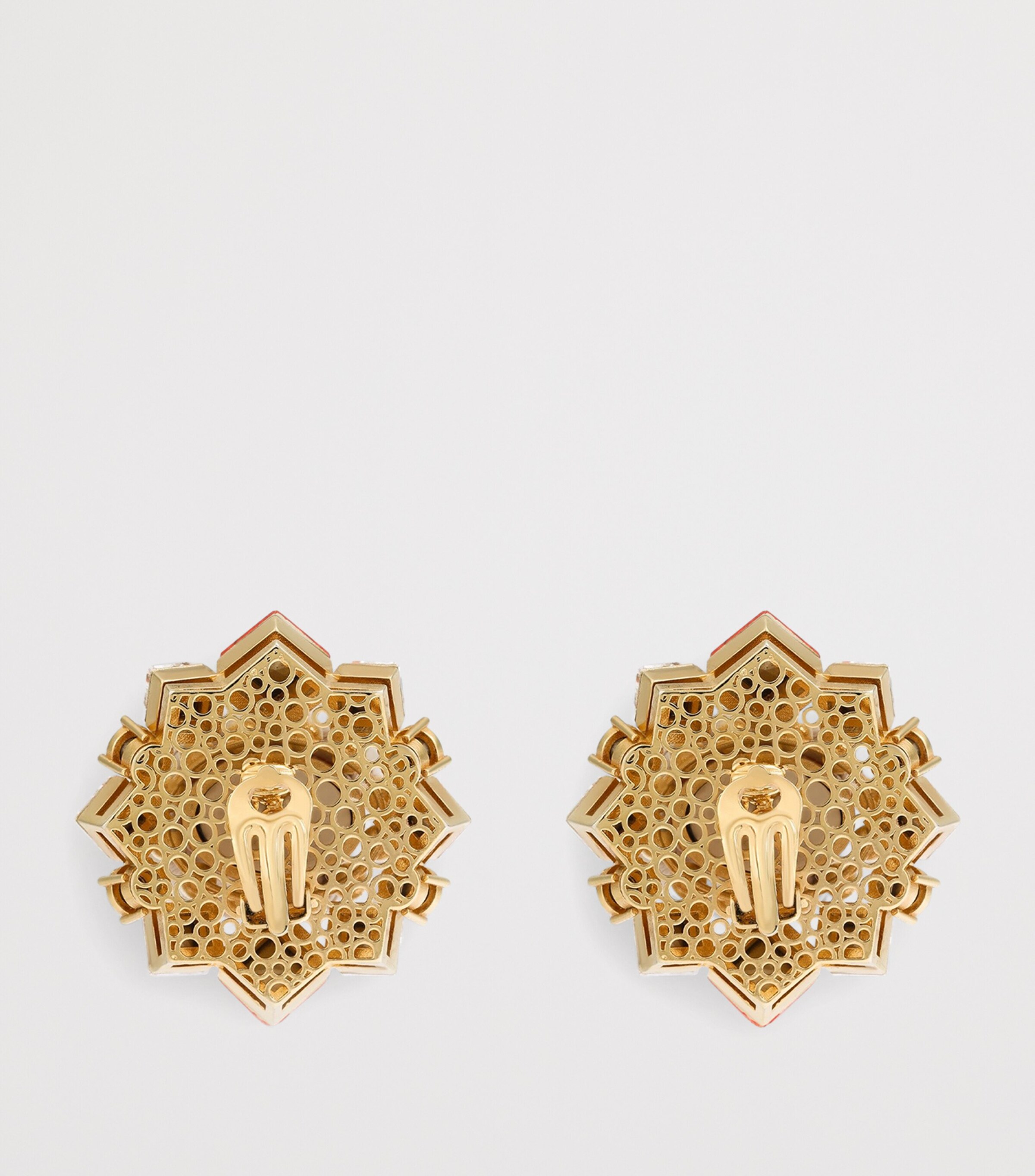 Dolce&Gabbana Logo Clip-On Earrings Gold Image 2