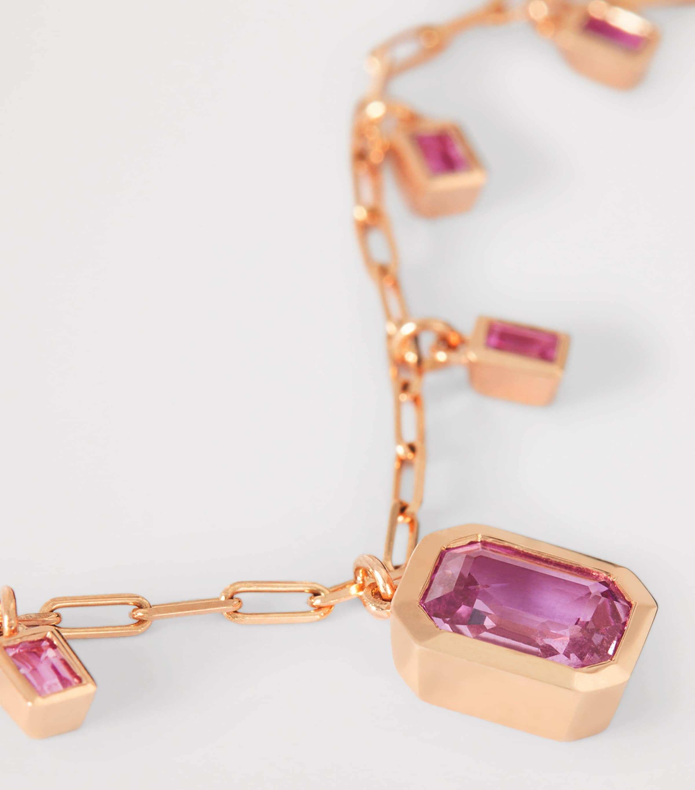 Rose Gold and Sapphire Illusion Choker ROSE GOLD Image 5