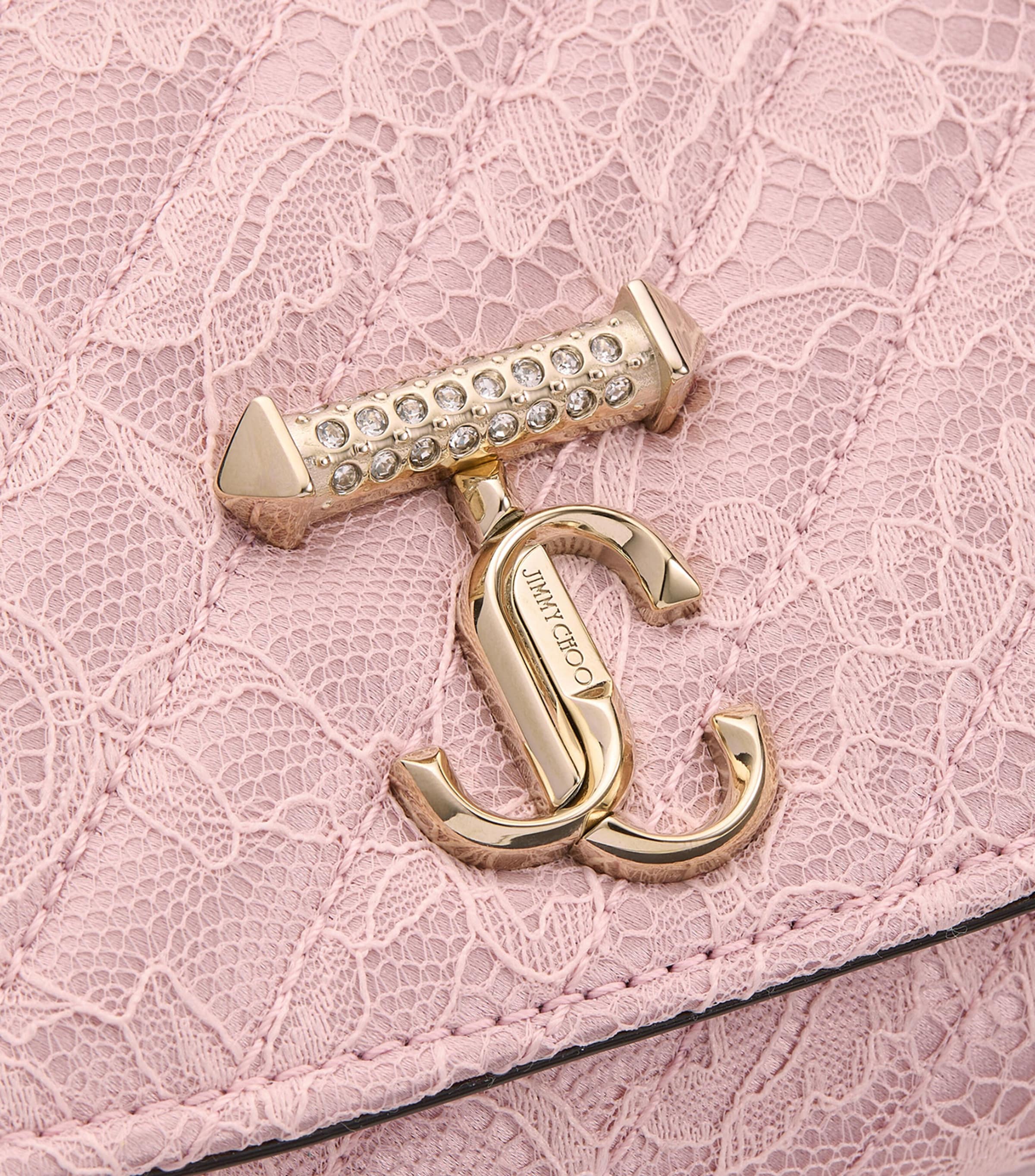 Leather Curve Chain Wallet ROSE/SHINY GOLD Image 5