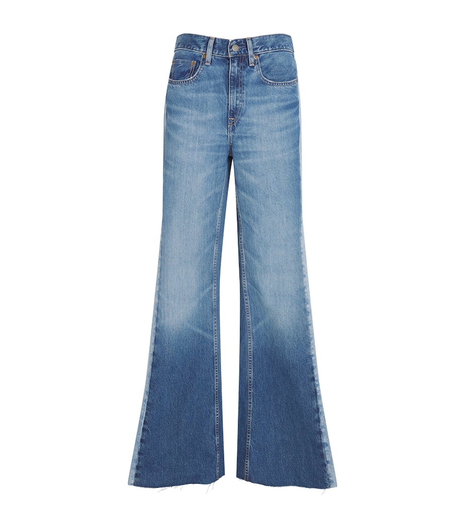 Panelled Flared Jeans BOYNE WASH Image 1
