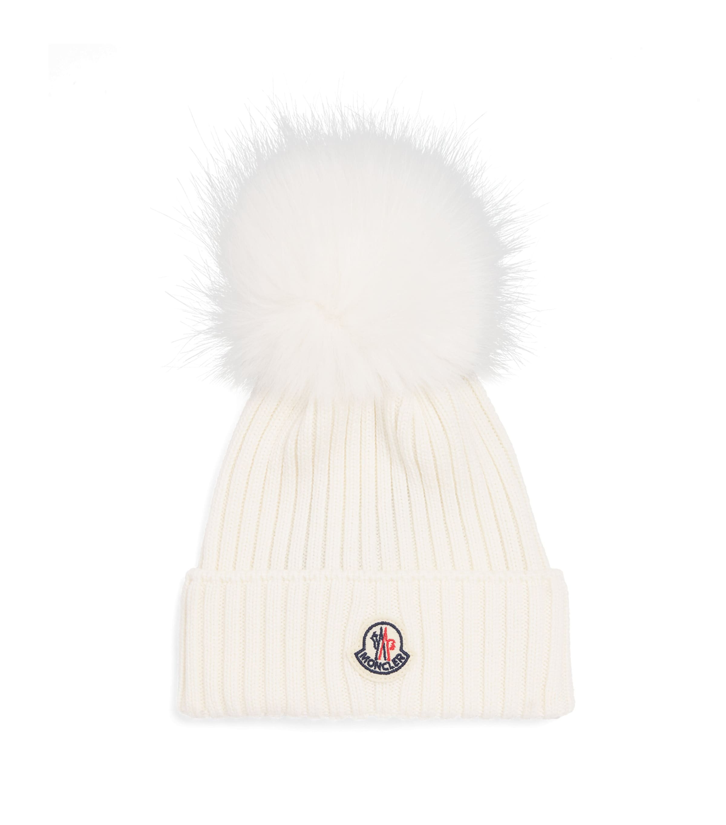 Moncler Enfant Virgin Wool Pom-Pom Beanie Image 1