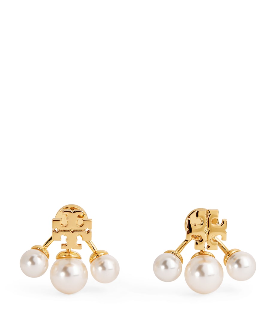 Faux-Pearl Kira Earrings TORY GOLD / CREAM Image 1