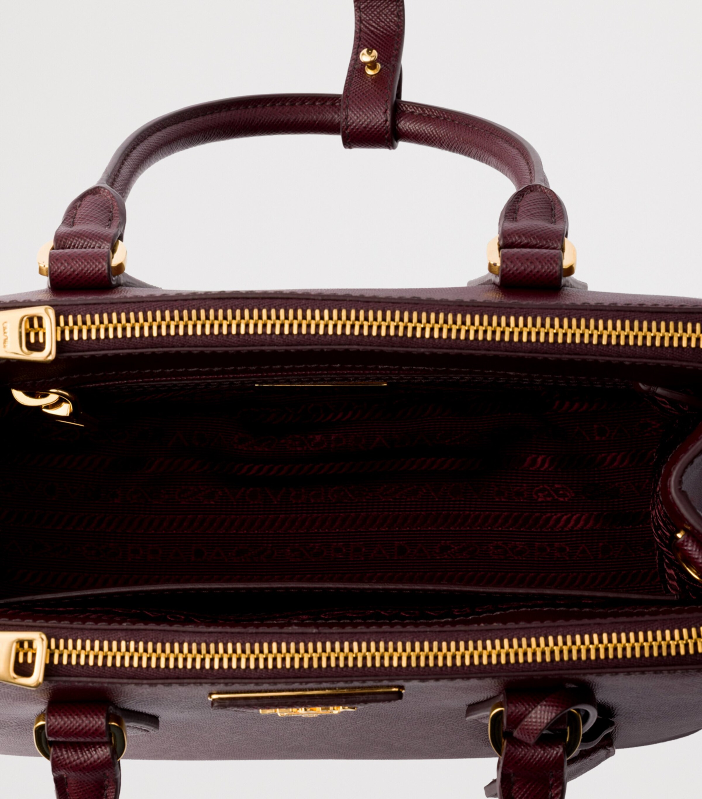 Small Leather Galleria Top-Handle Bag F0007 Image 5