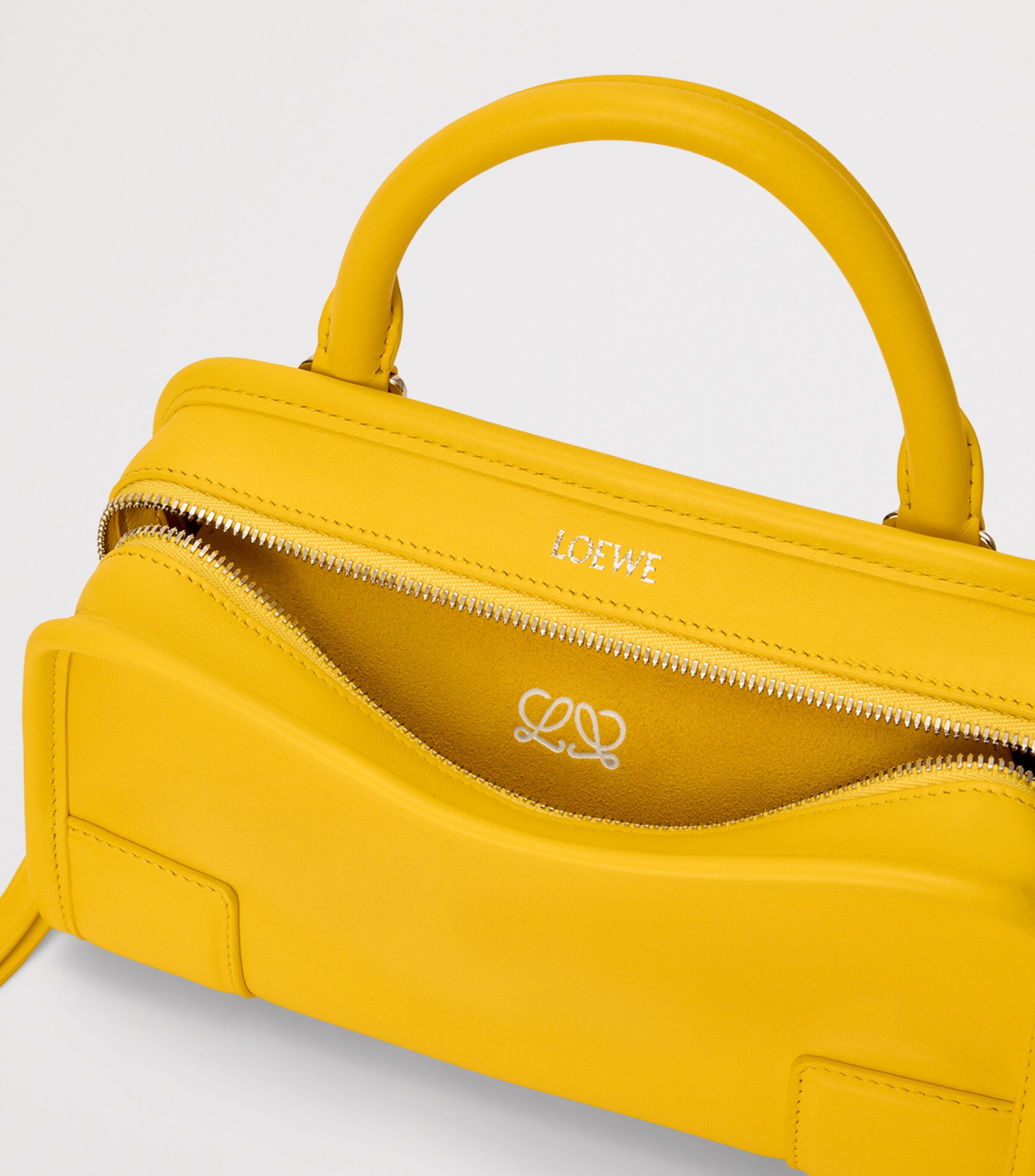 Mini Leather Amazona 180 Top-Handle Bag DAISY YELLOW Image 7