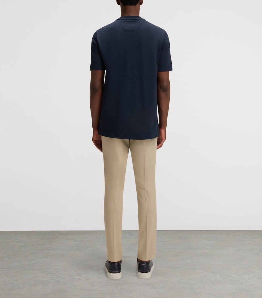 Cotton-Silk Check T-Shirt 404 Image 4