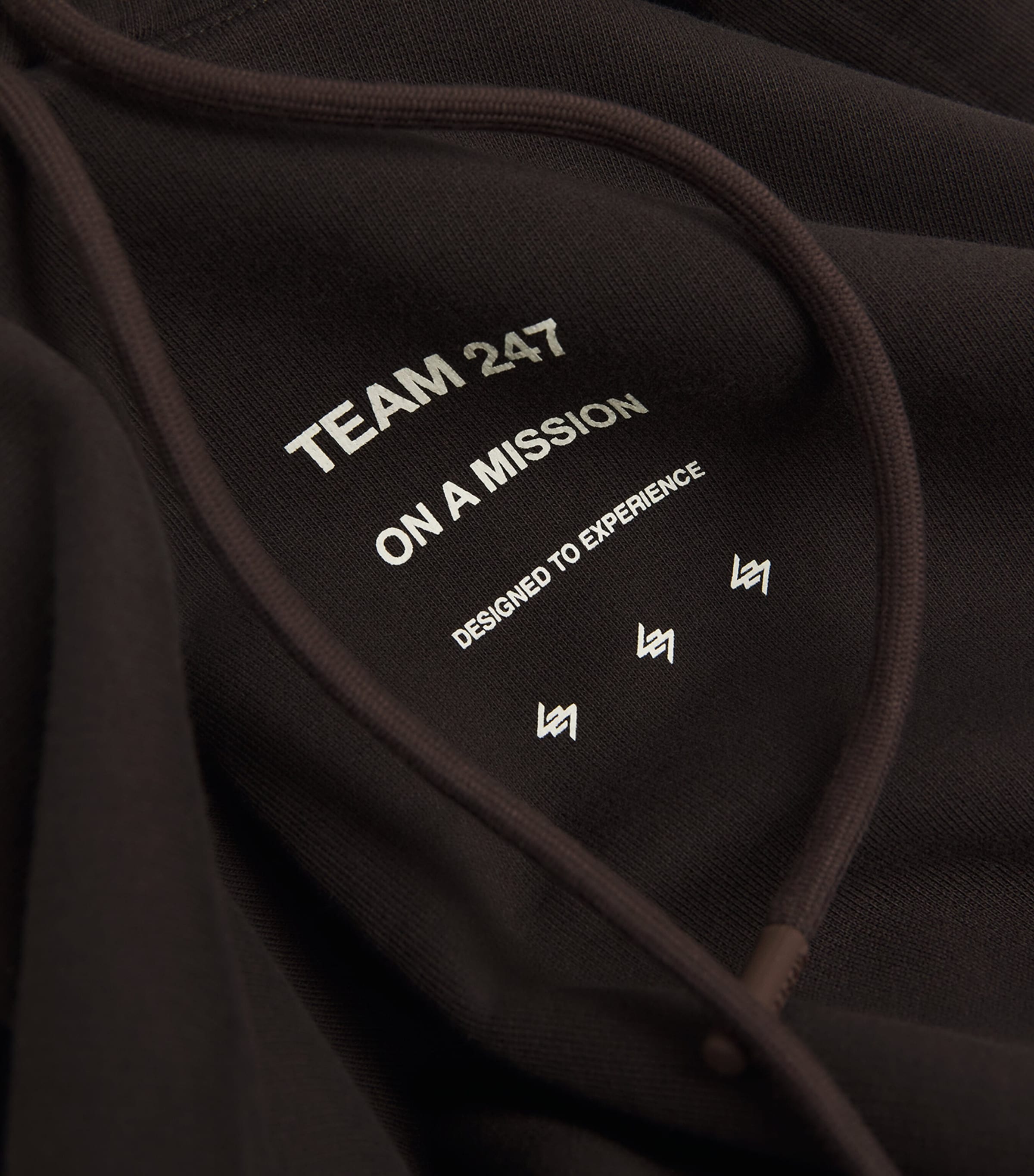 Cotton 247 Uprising Oversized Hoodie CHOCOLATE Image 5