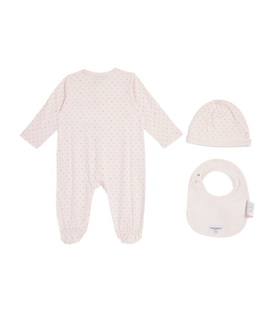 All-In-One, Hat and Bib Set (1-9 Months) ROSE ROSE Image 2