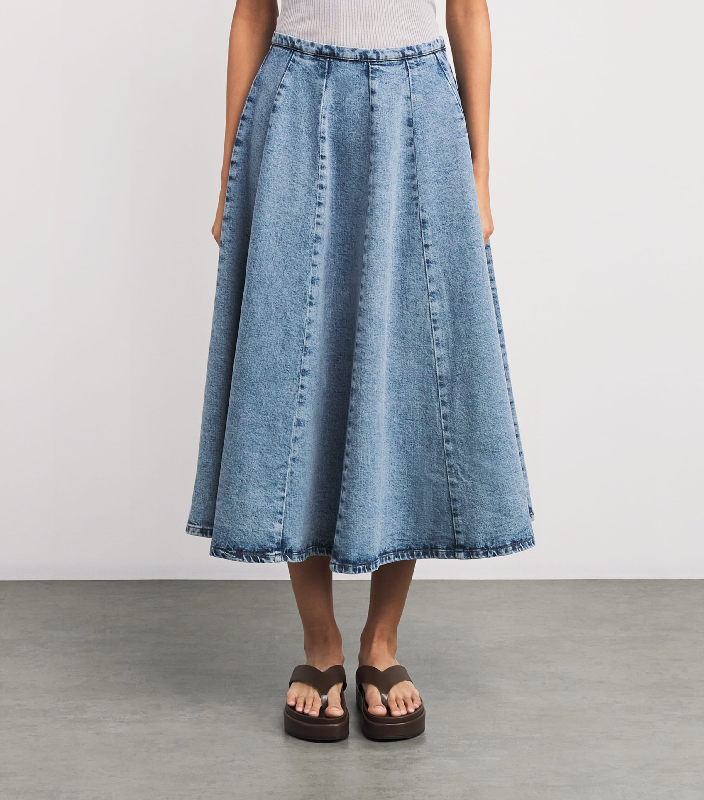 Fabiana Filippi Denim Midi Skirt | Harrods US