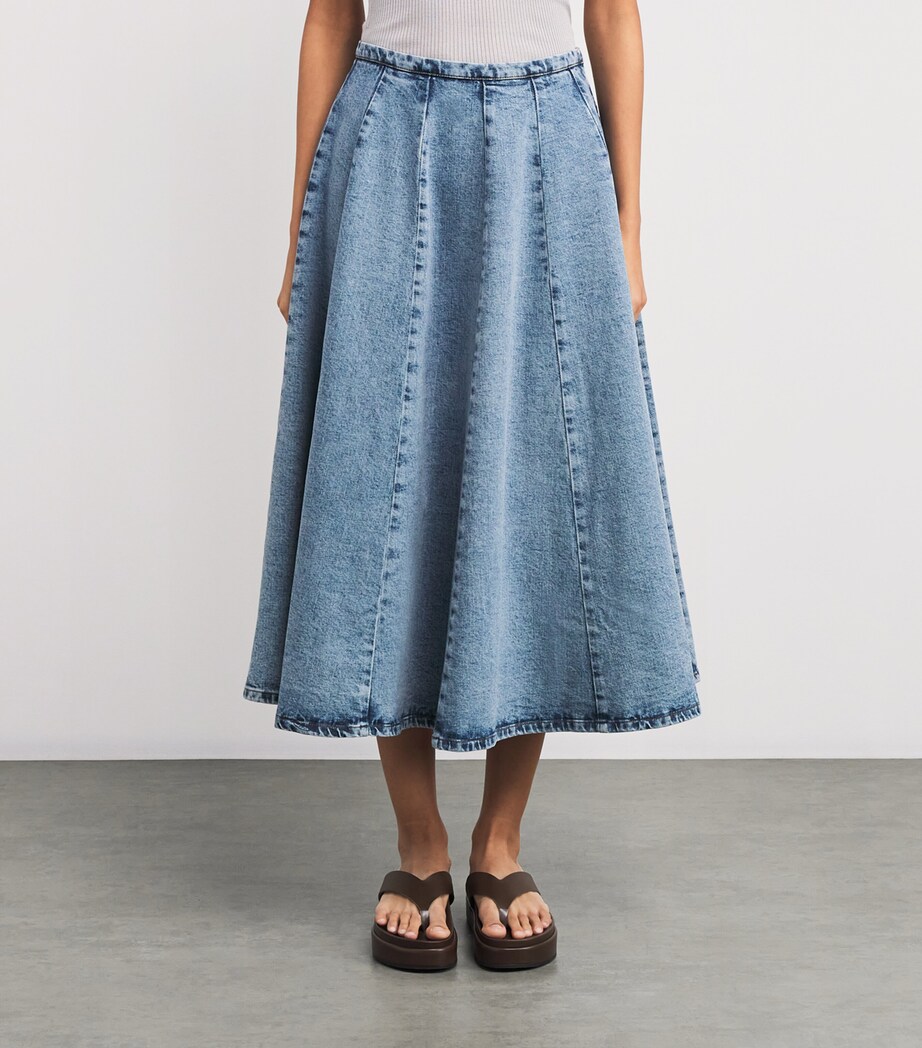 Fabiana Filippi Womens Denim Midi Skirt Image 3