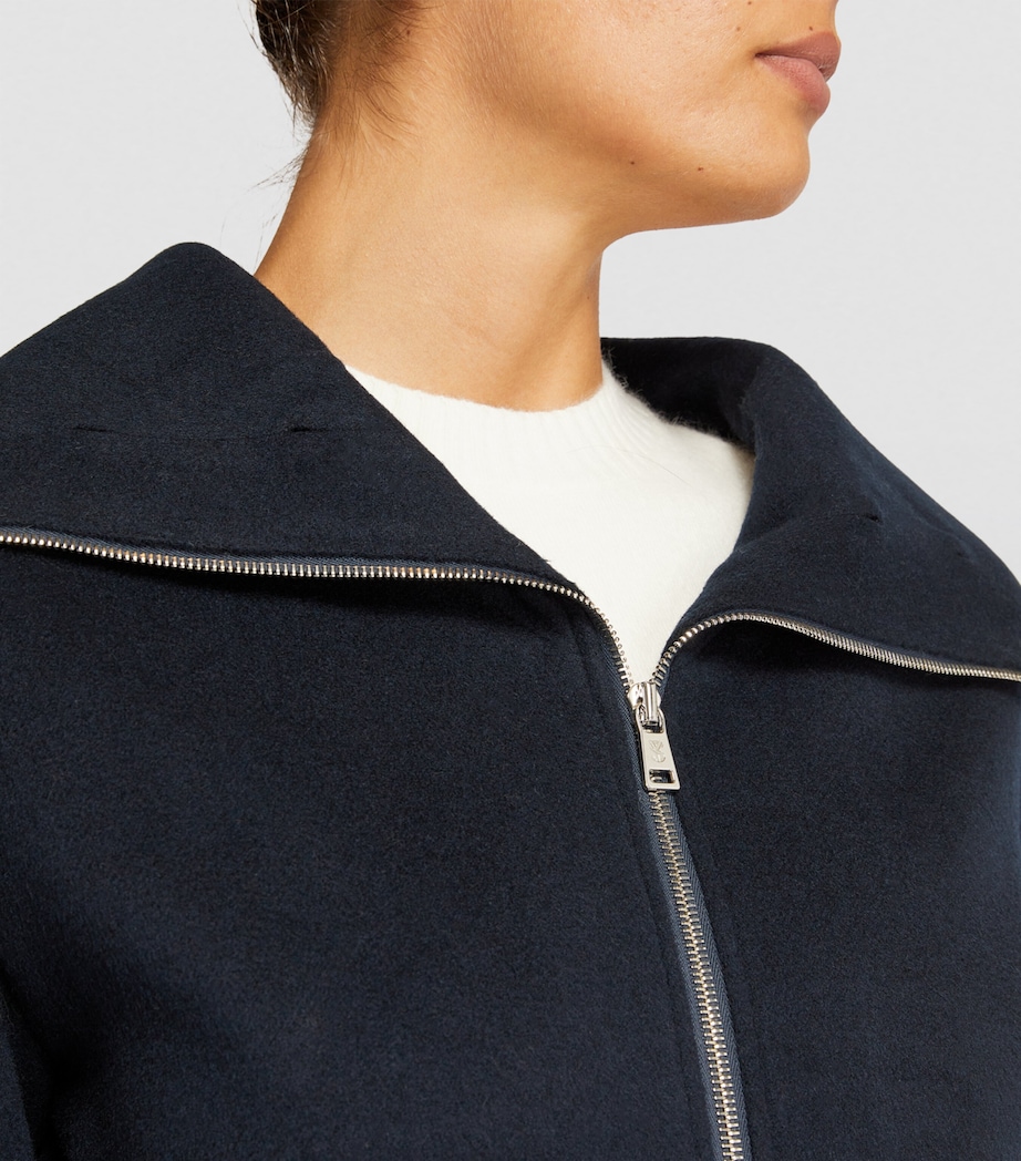 Fur-Collar Bomber Jacket A7033 Image 6