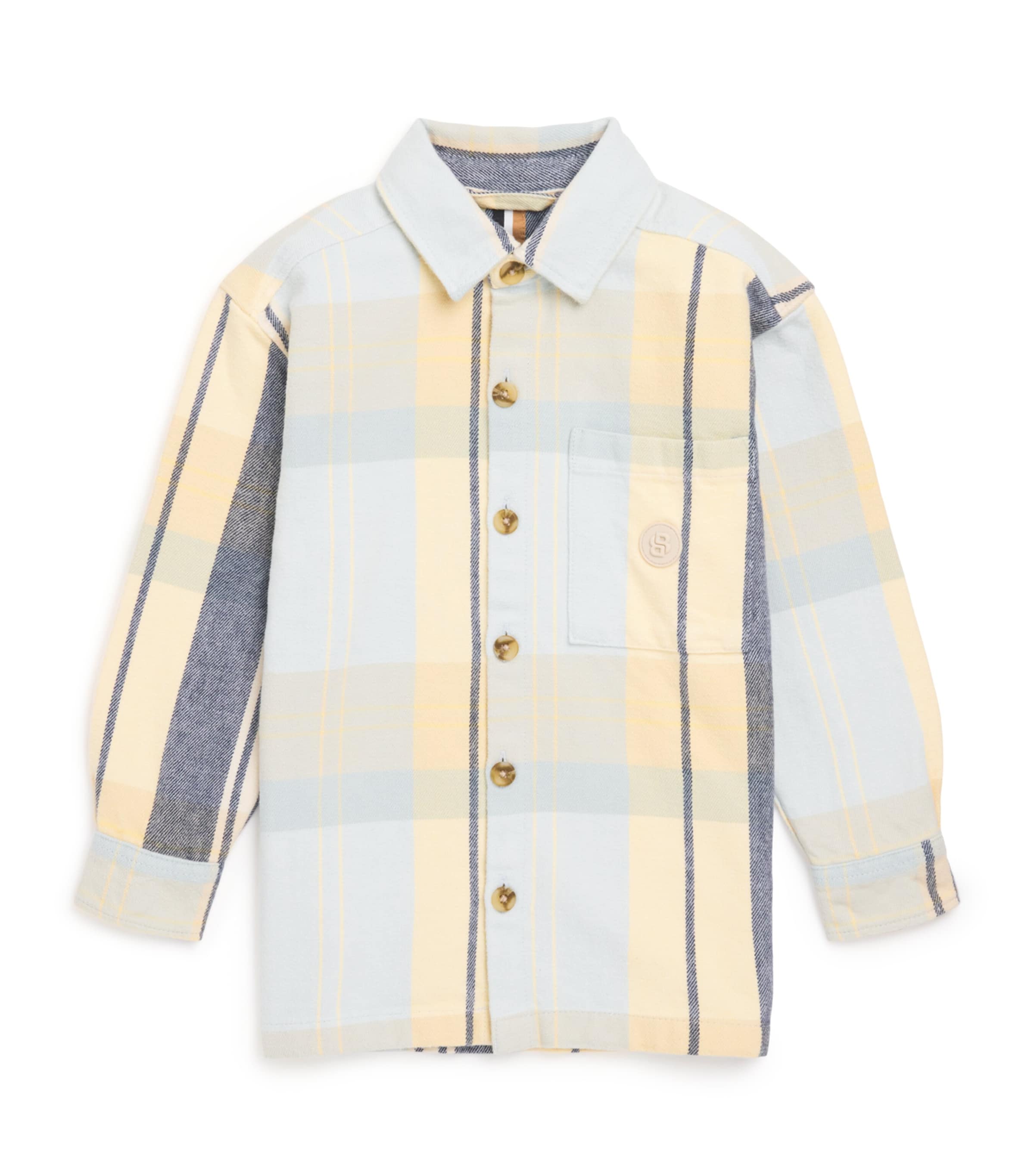 Check Print Shirt (4-16 Years) PALE BLUE Image 1