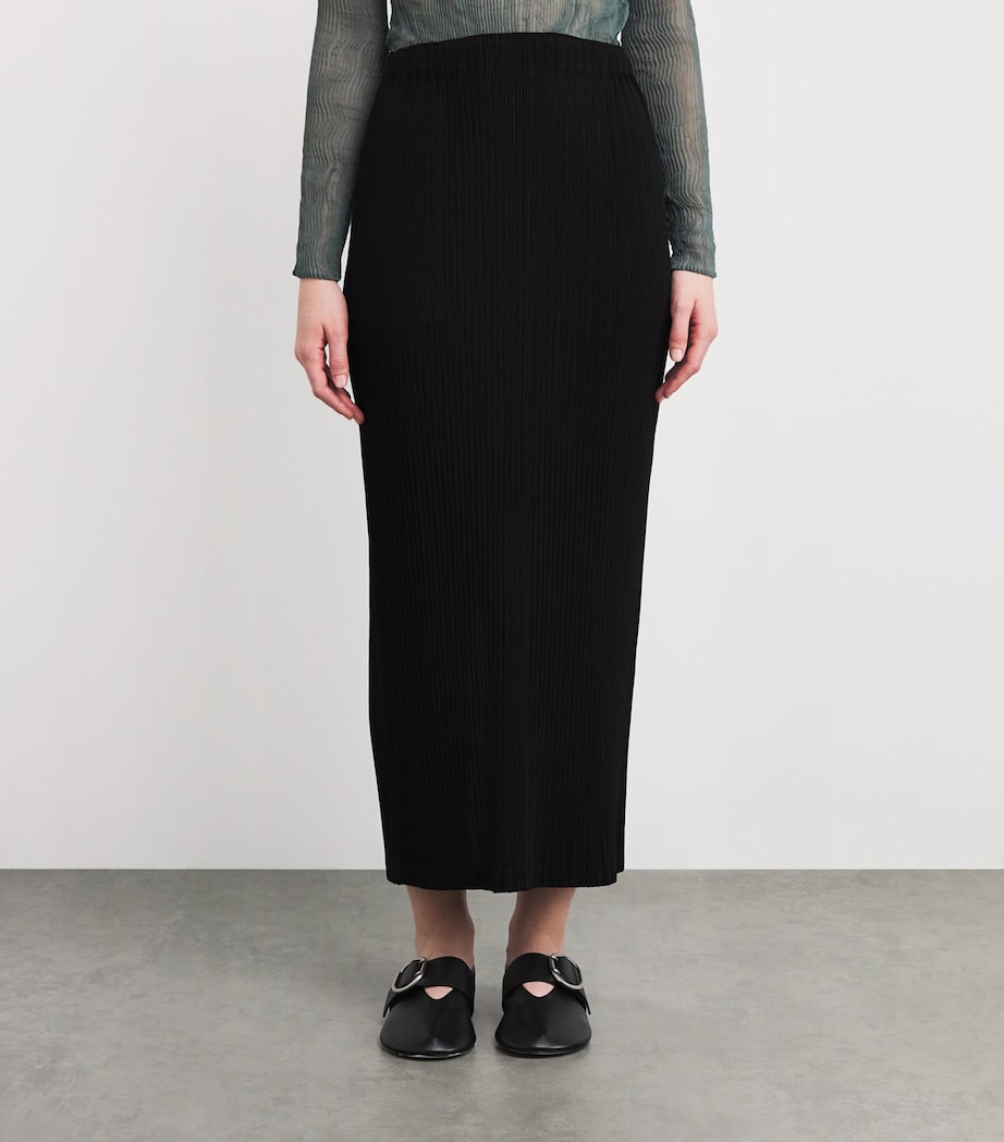 Hatching Bottoms Pleated Maxi Skirt 15 Image 3