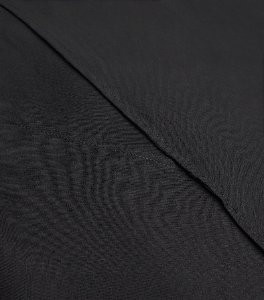 Pojagi Scoop-Neck Midi Dress B01 BLACK Image 5