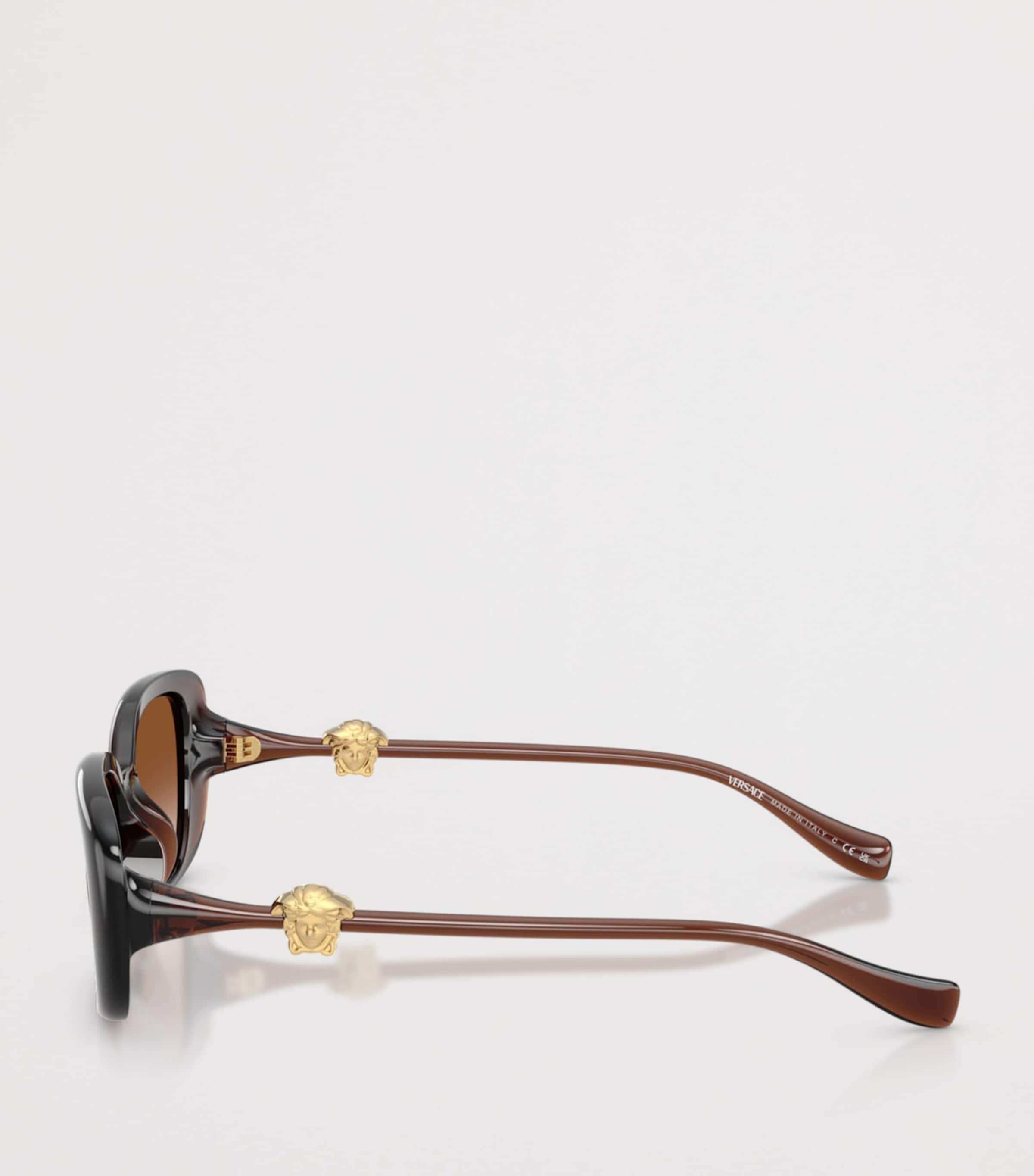 Versace Injected VE4504D Pillow Sunglasses Brown Image 3