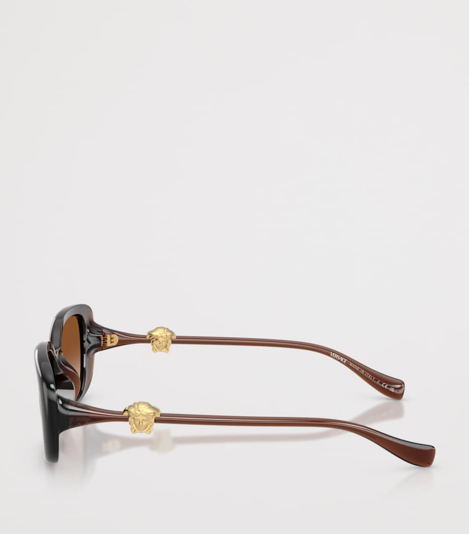 Versace Injected VE4504D Pillow Sunglasses Brown Image 3