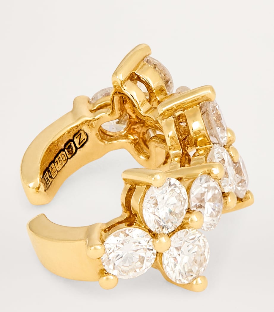 Yellow Gold and Diamond Vivi Ear Cuff YELLOW GOLD Image 4
