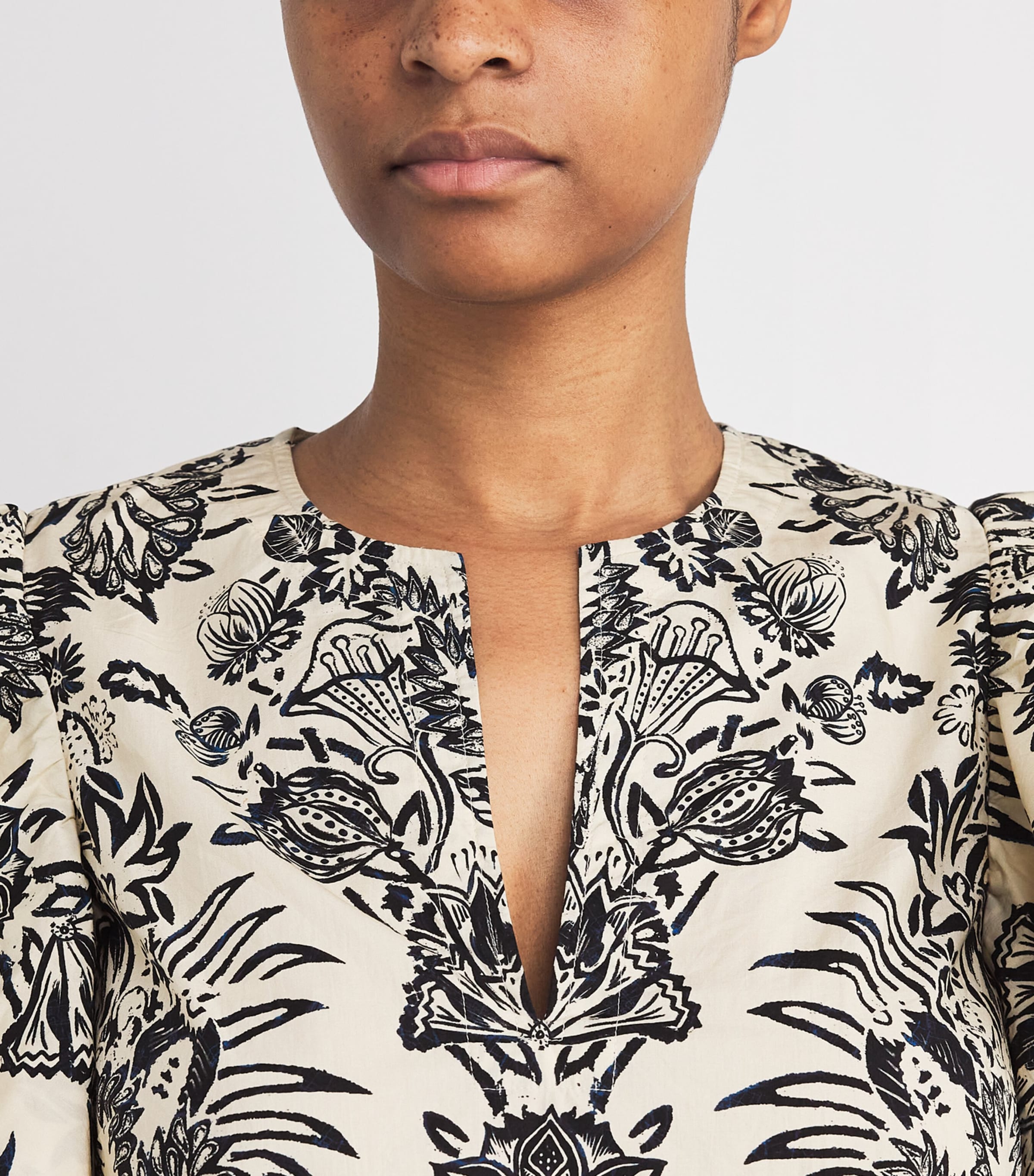 Cotton Severine Blouse IVORY FLORA Image 6