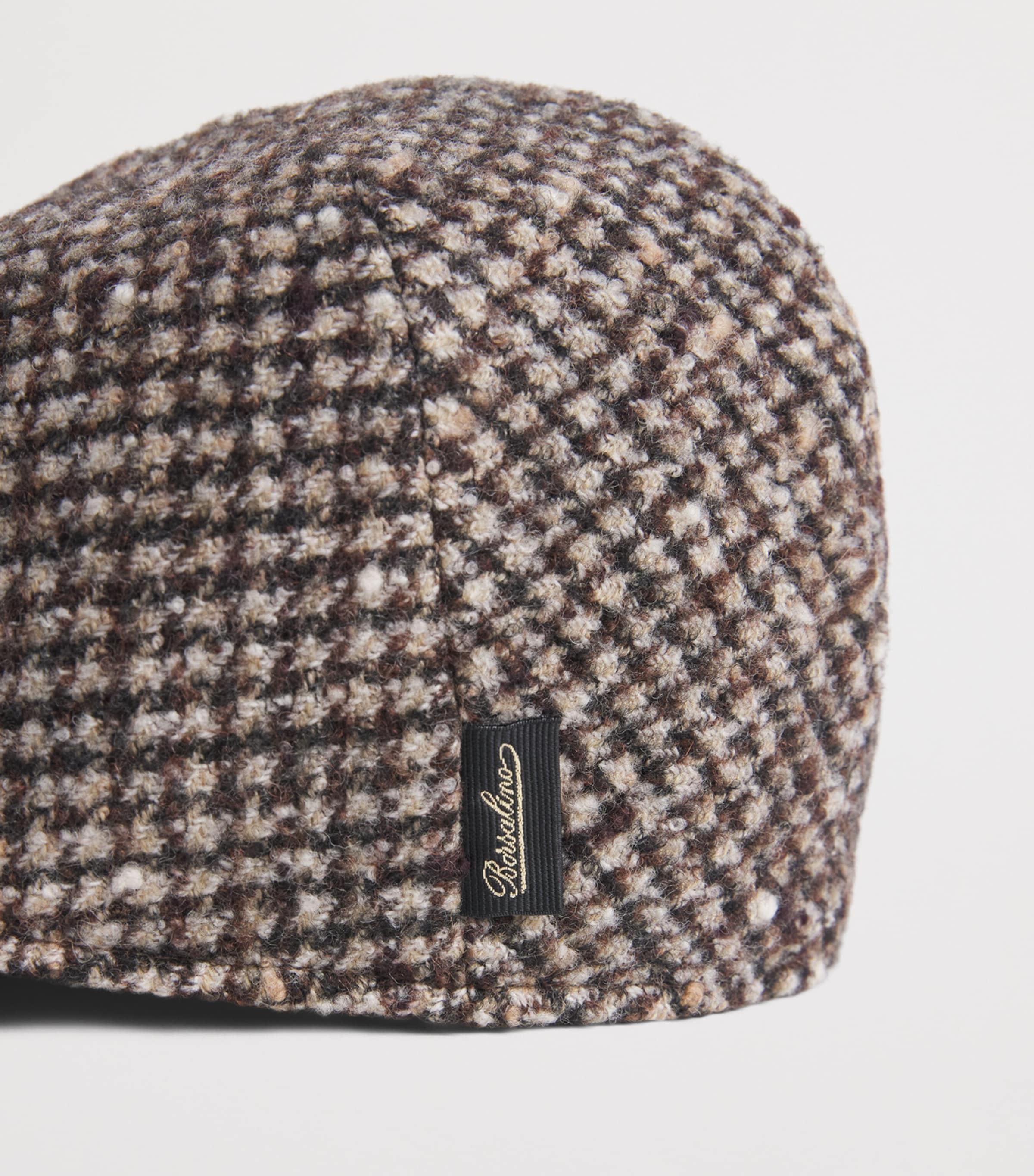 Borsalino Wool Parigi Duckbill Flat Cap Pdp Boucl Marrn Image 3