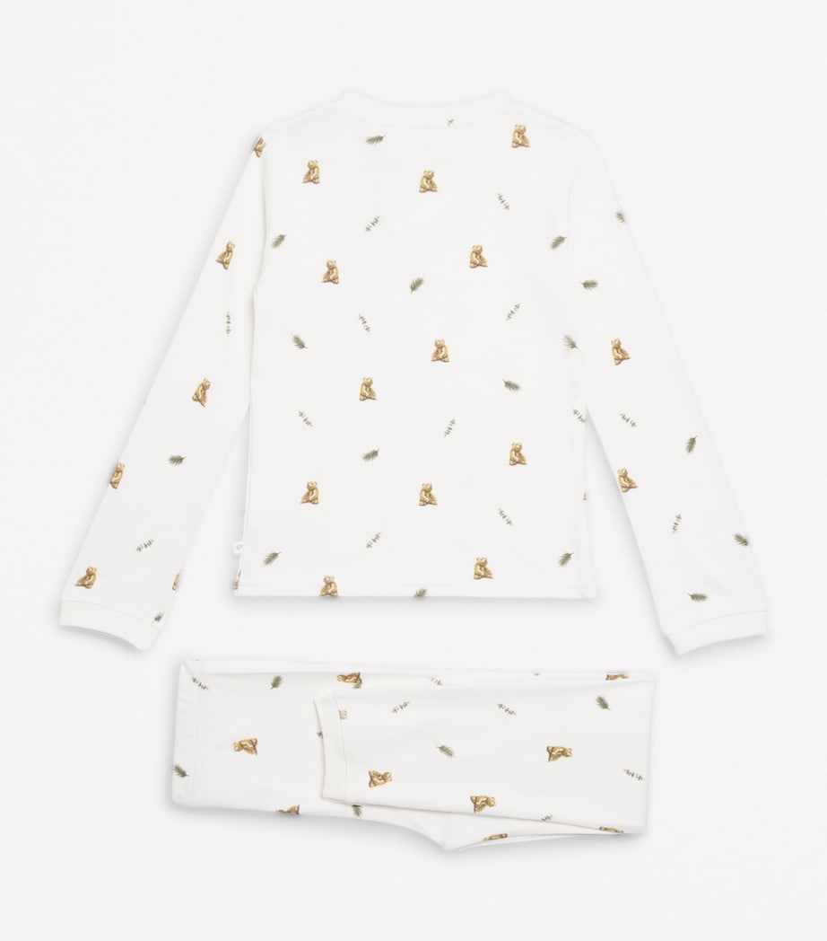 Rosa & Blue Brown Bear Pyjama Set (7-8 Years) Brown Bear Image 2