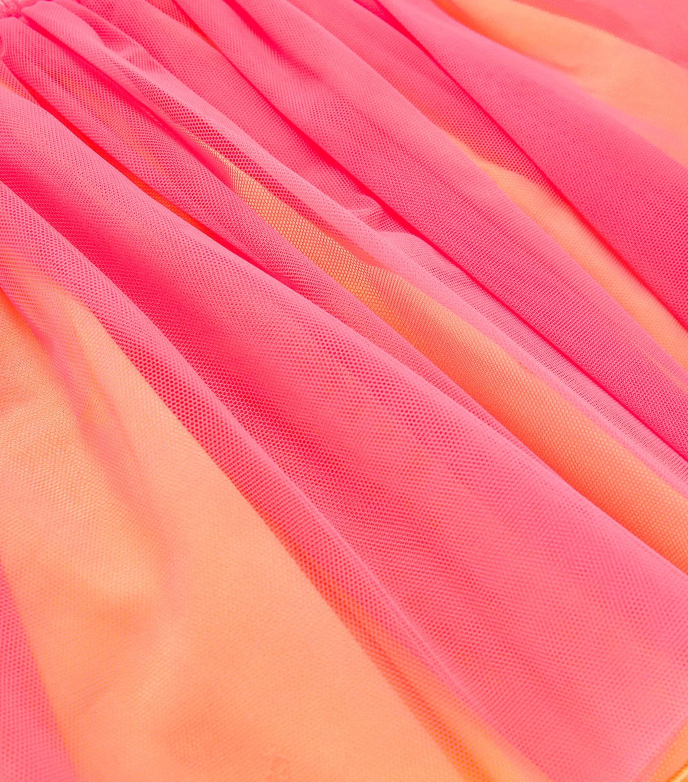 Il Gufo Tulle Tutu Skirt (3-12 Years) Anemone/papaya Image 3