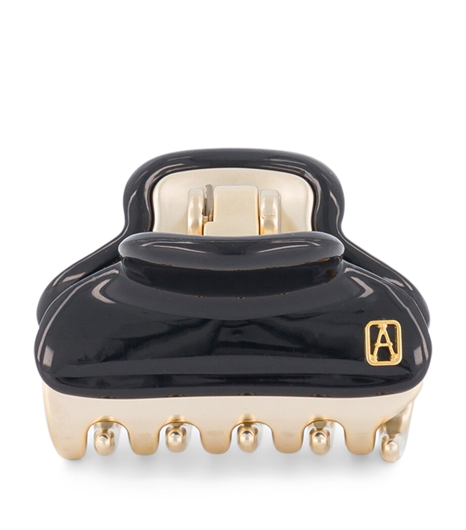 Gold-Plated Claw Hair Clip N3- NOIR B/OR Image 1