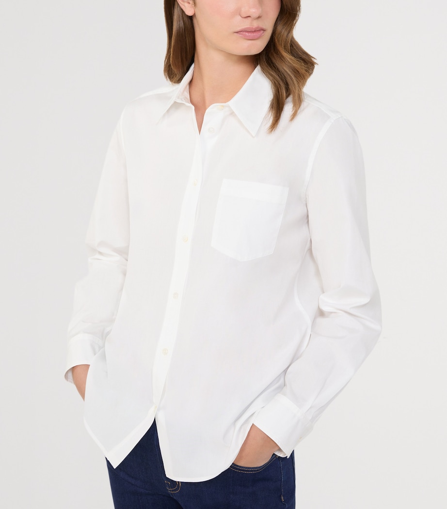 Weekend Max Mara Womens Cotton Classic Shirt Optical White Image 5