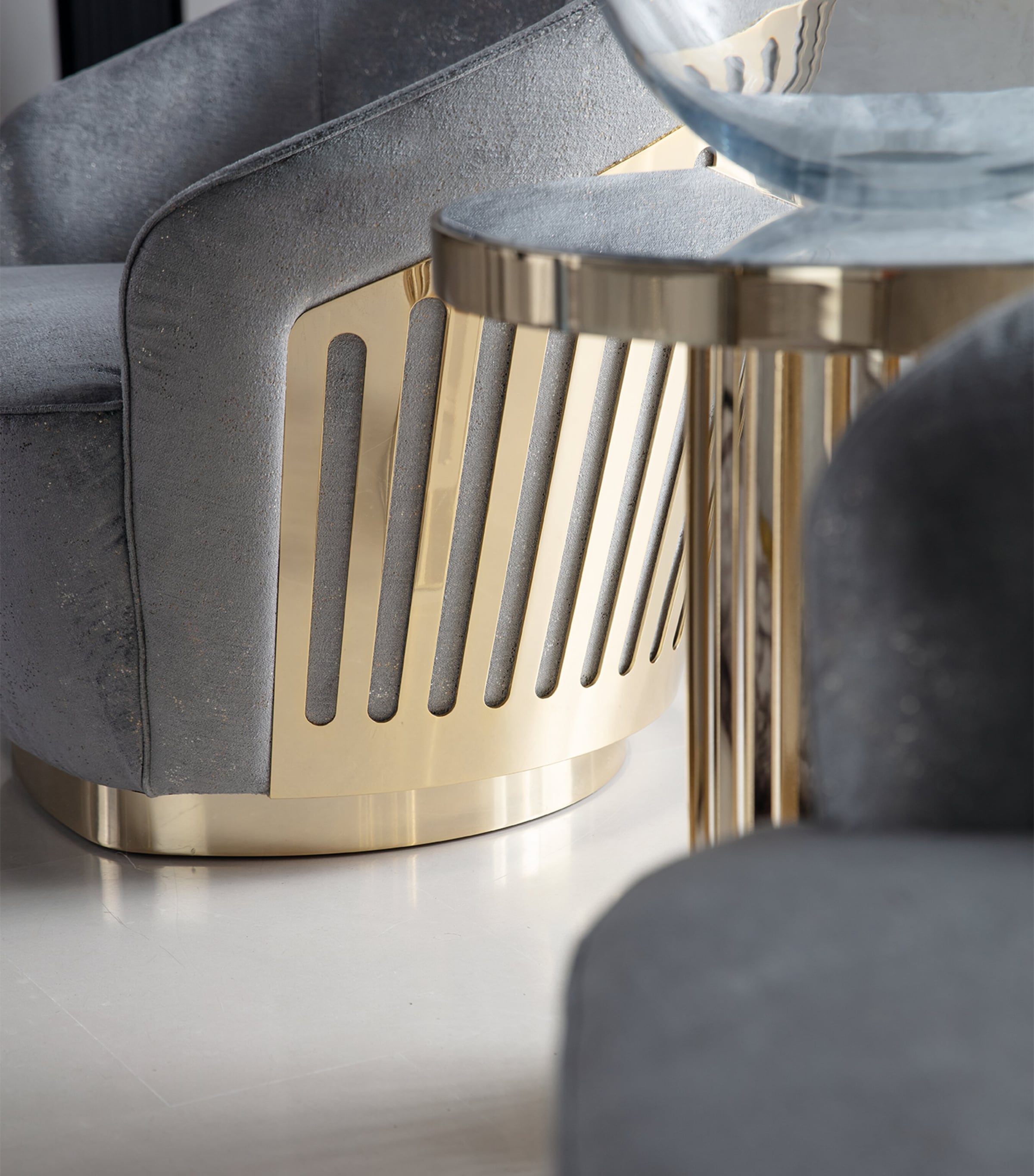 Charisma Swivel Armchair GREY Image 3