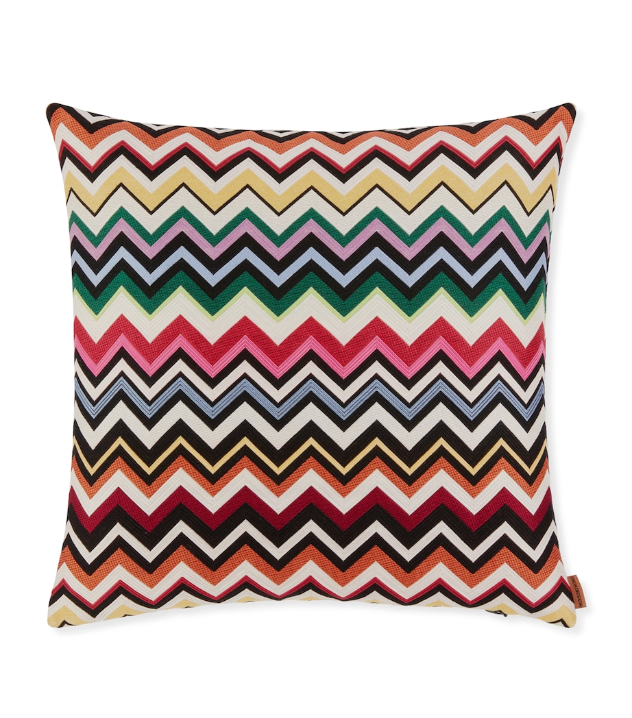 Zigzag Belfast Cushion (40cm x 40cm) NO COLOUR Image 1