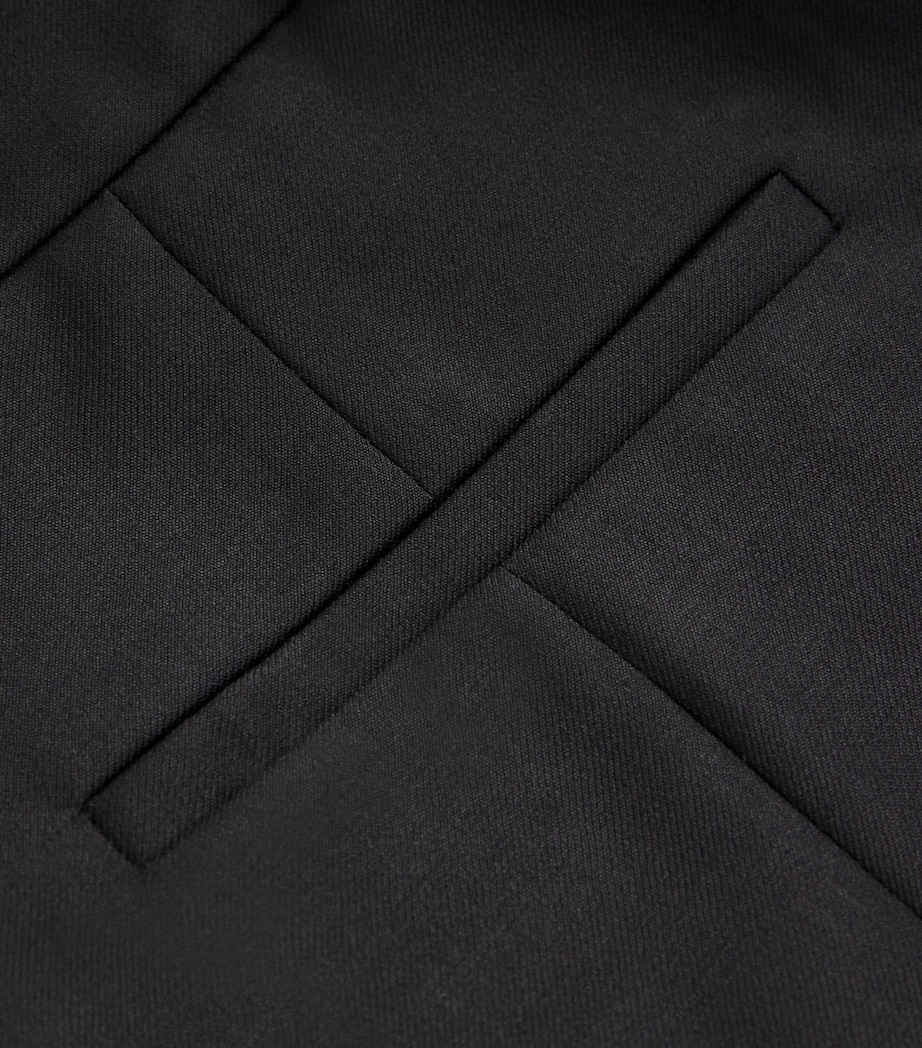 Wool Hem-Split Trousers BLACK Image 5