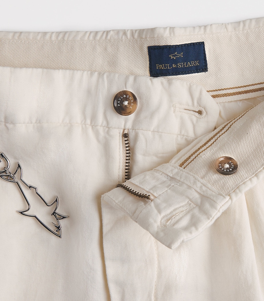 Cotton-Linen Bermuda Shorts 030 TOFU Image 5