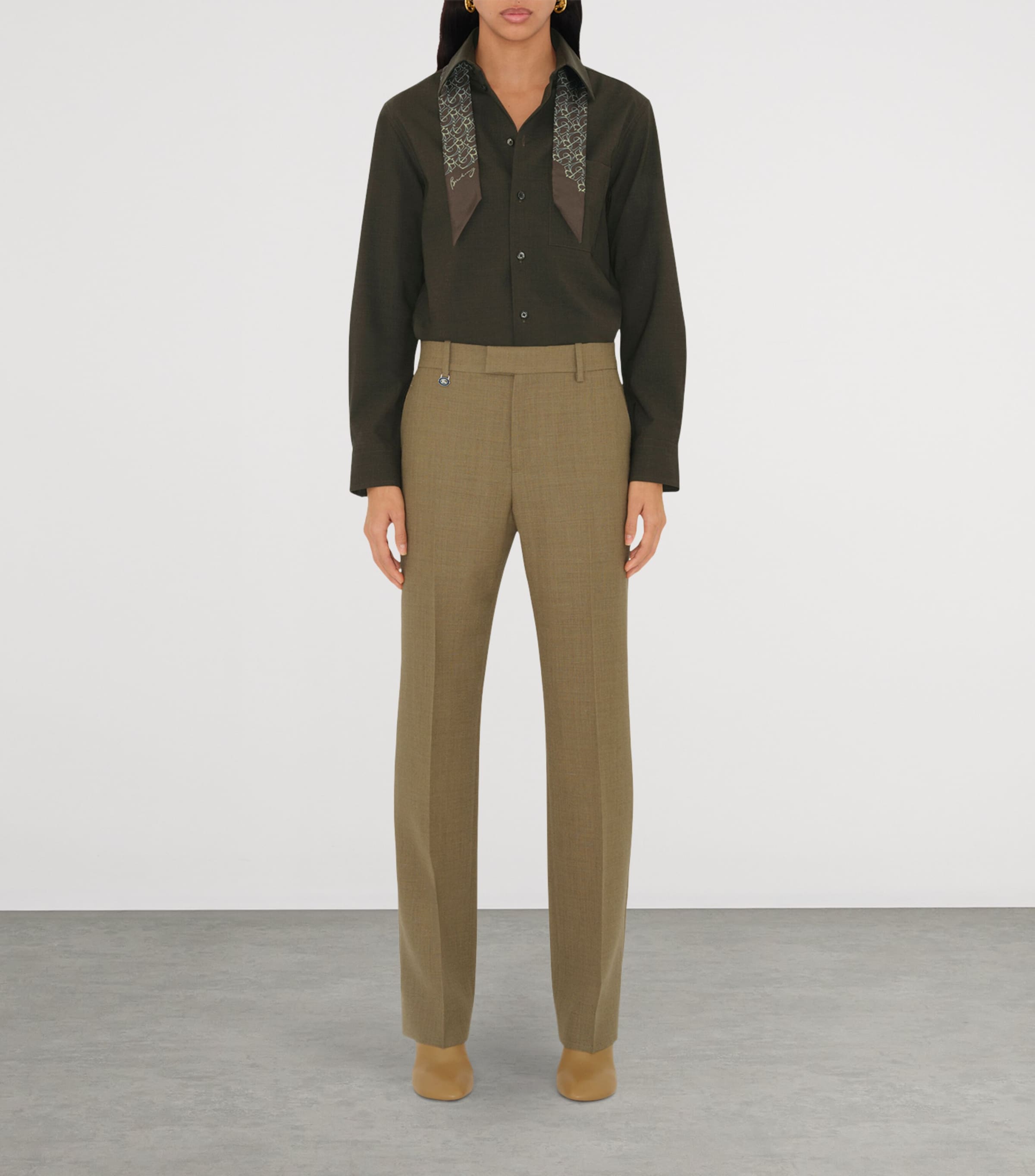 Silk B Charm Skinny Scarf JUNIPER Image 2