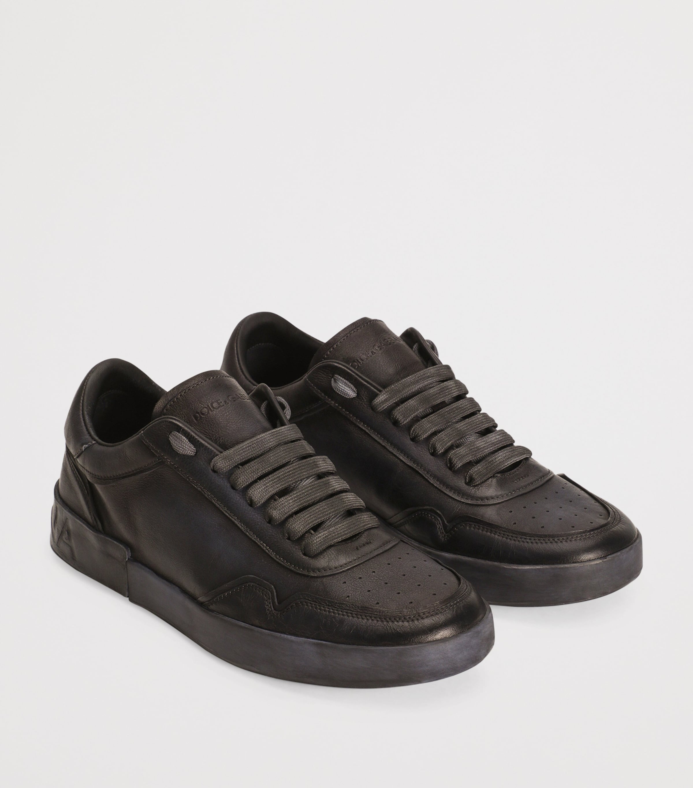 Leather Portofino Sneakers 80999 BLACK Image 2