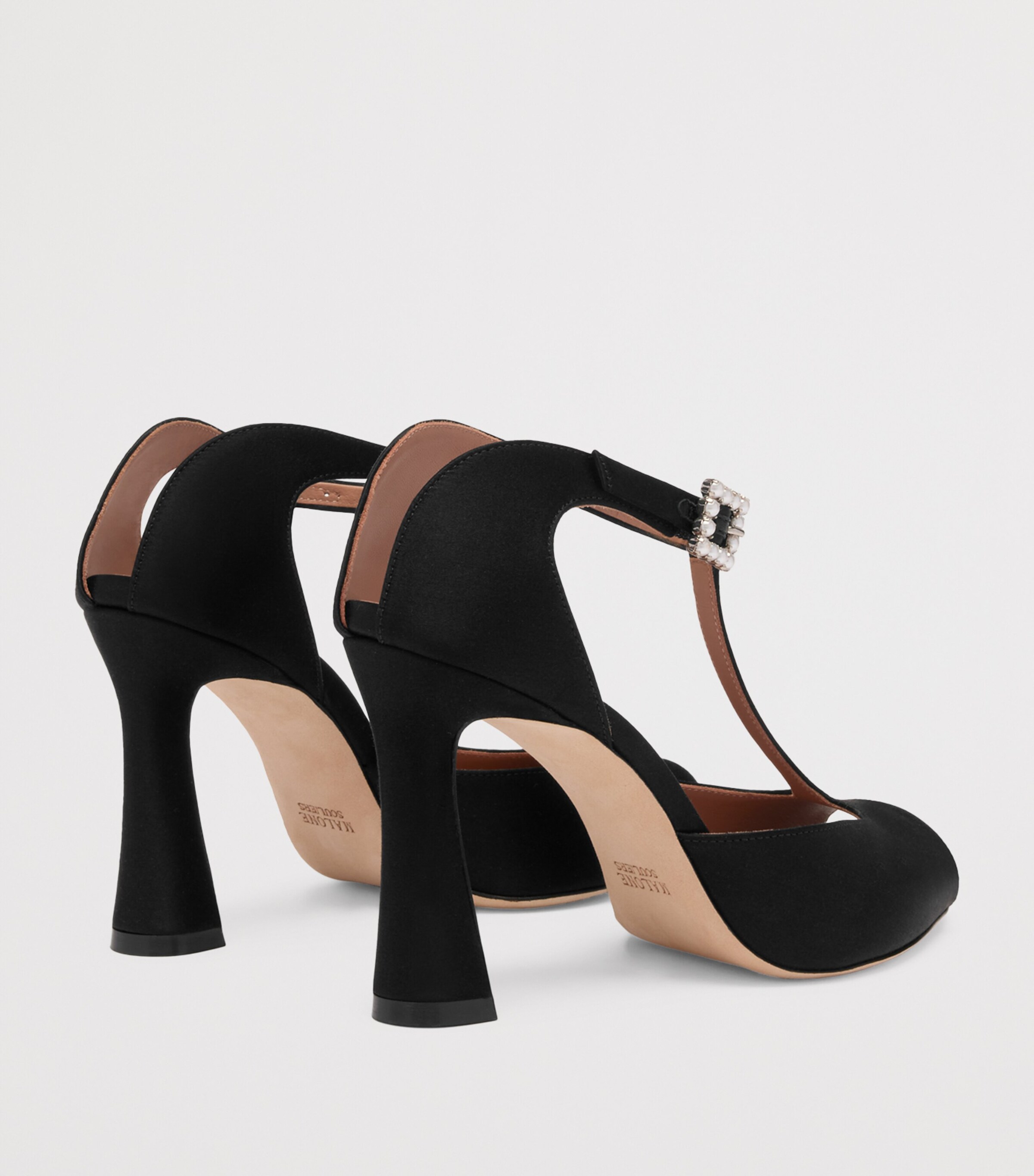 Satin Nomi Sandals 90 BLACK Image 4