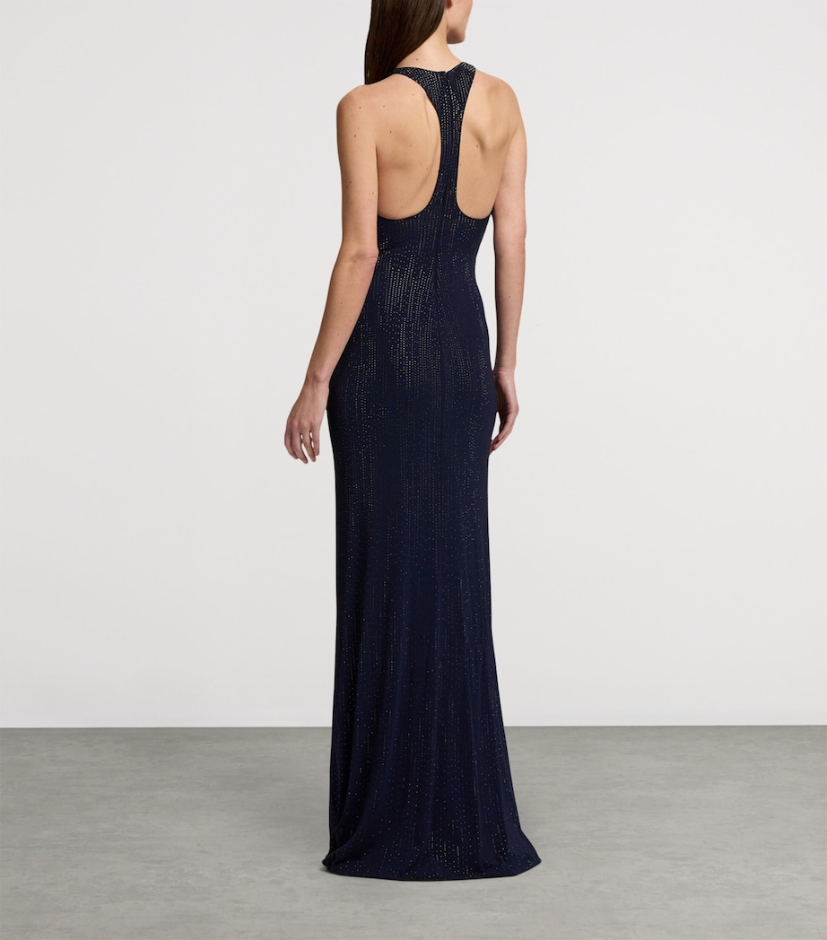 Embellished Claeton Maxi Dress NAVY-410 Image 7
