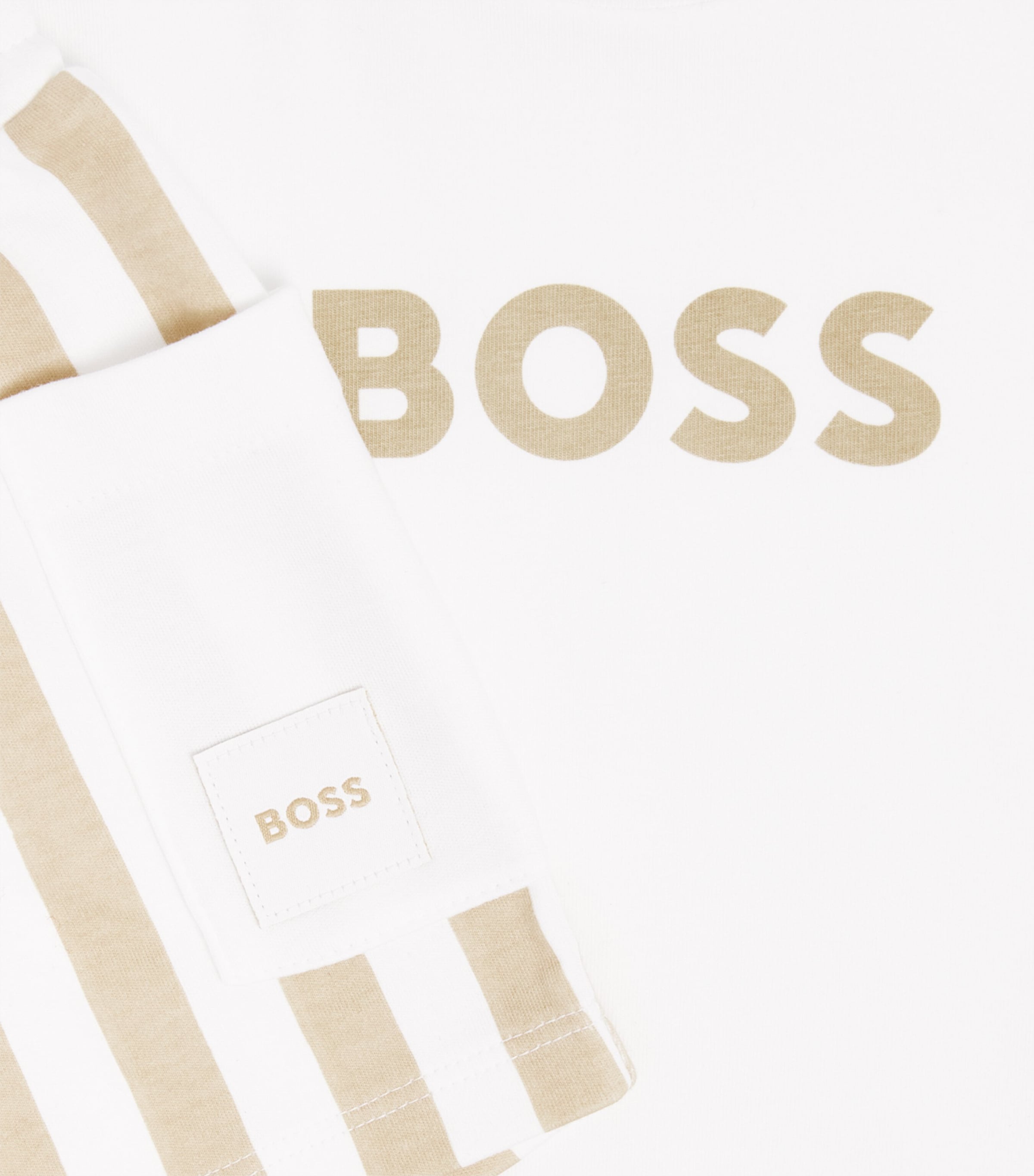 BOSS Kidswear Logo T-Shirt and Stripe Shorts Set (3-18 Months) Image 5