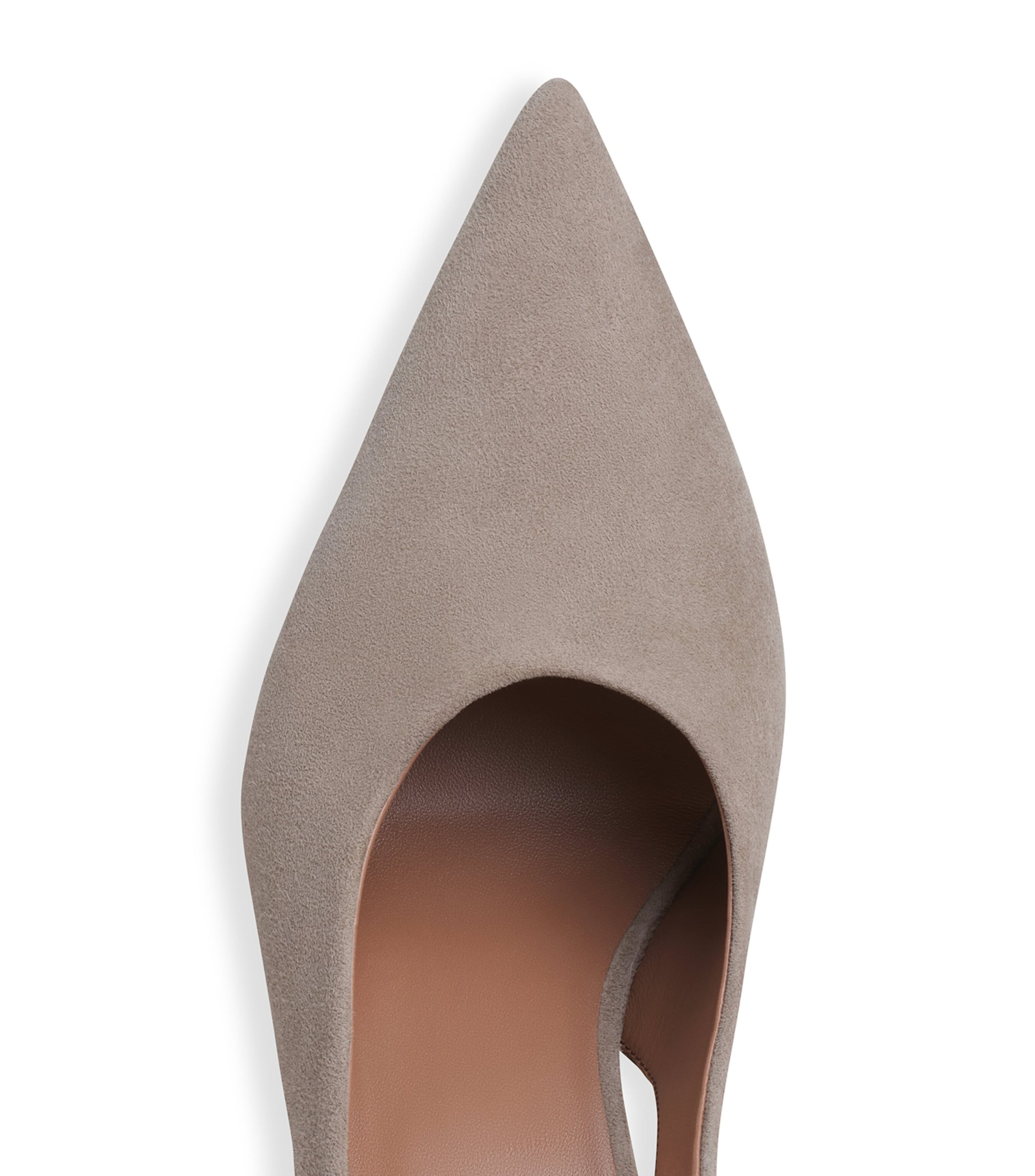 Alaïa Suede Cube Slingback Wedges 75 Mist Image 4