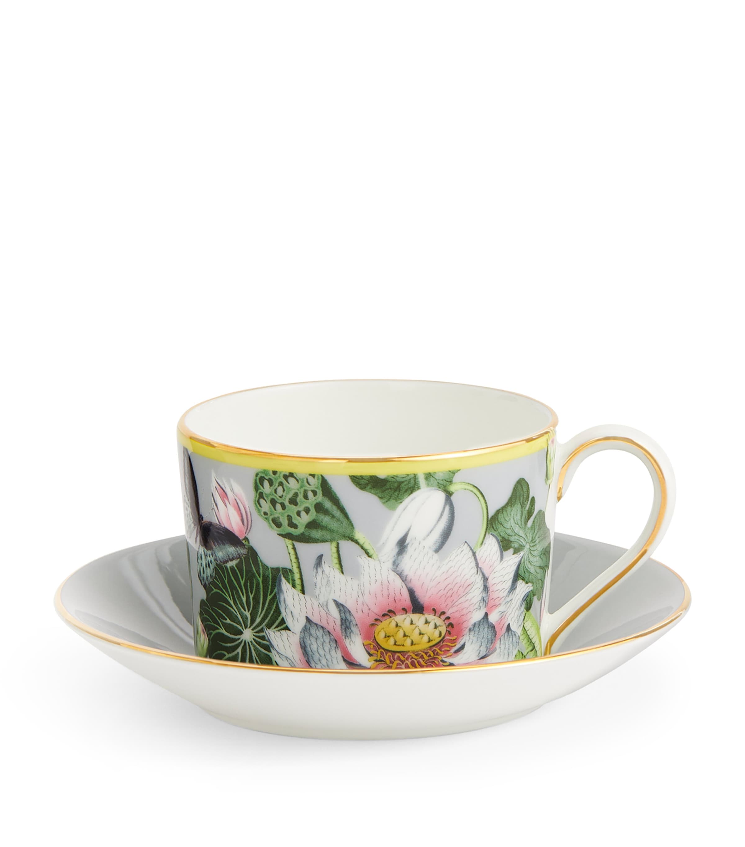 Wedgwood Wonderlust Waterlily Teacup and Saucer | Dining | Tableware | Tea Cups & Saucers | Designers | Wedgwood
