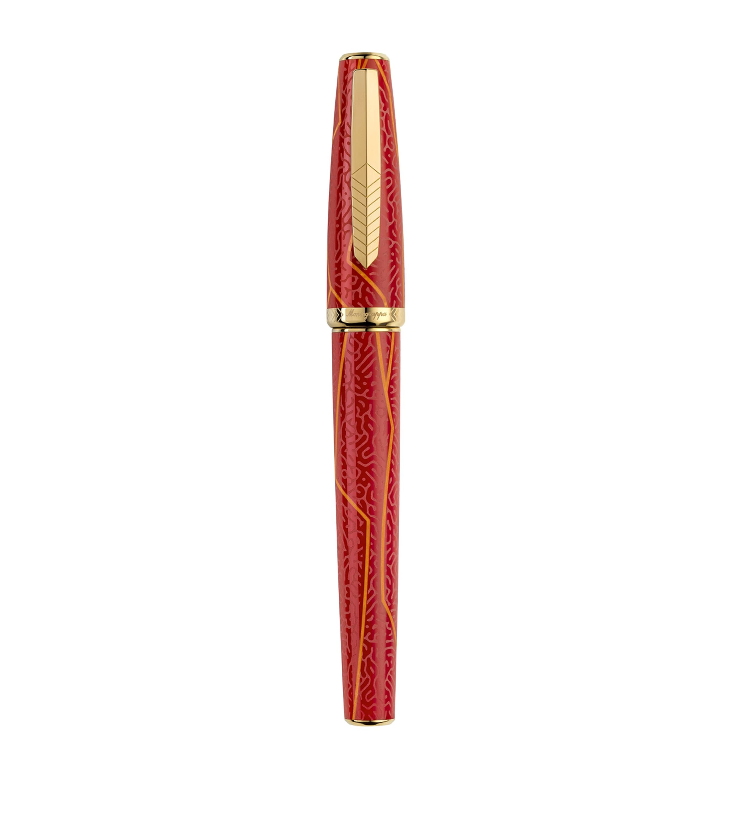Montegrappa The Flash Rollerball Pen Red&gold Image 1