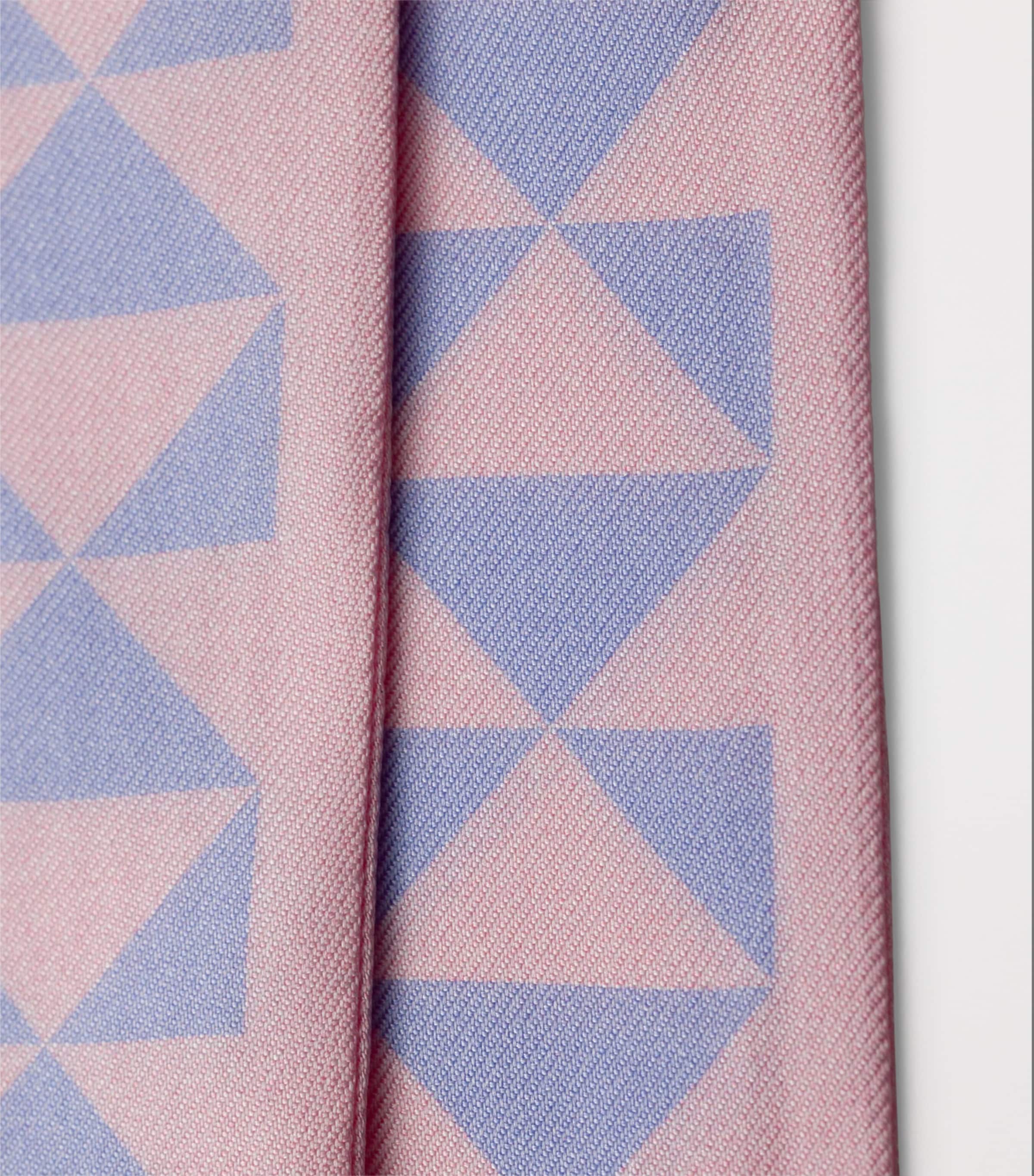 Silk Triangle Print Necktie F0TX6 Image 2