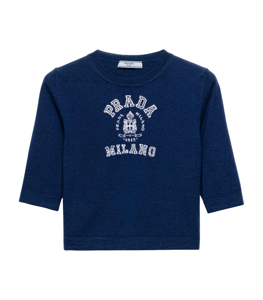 Cashmere Logo Sweater F057L Image 1