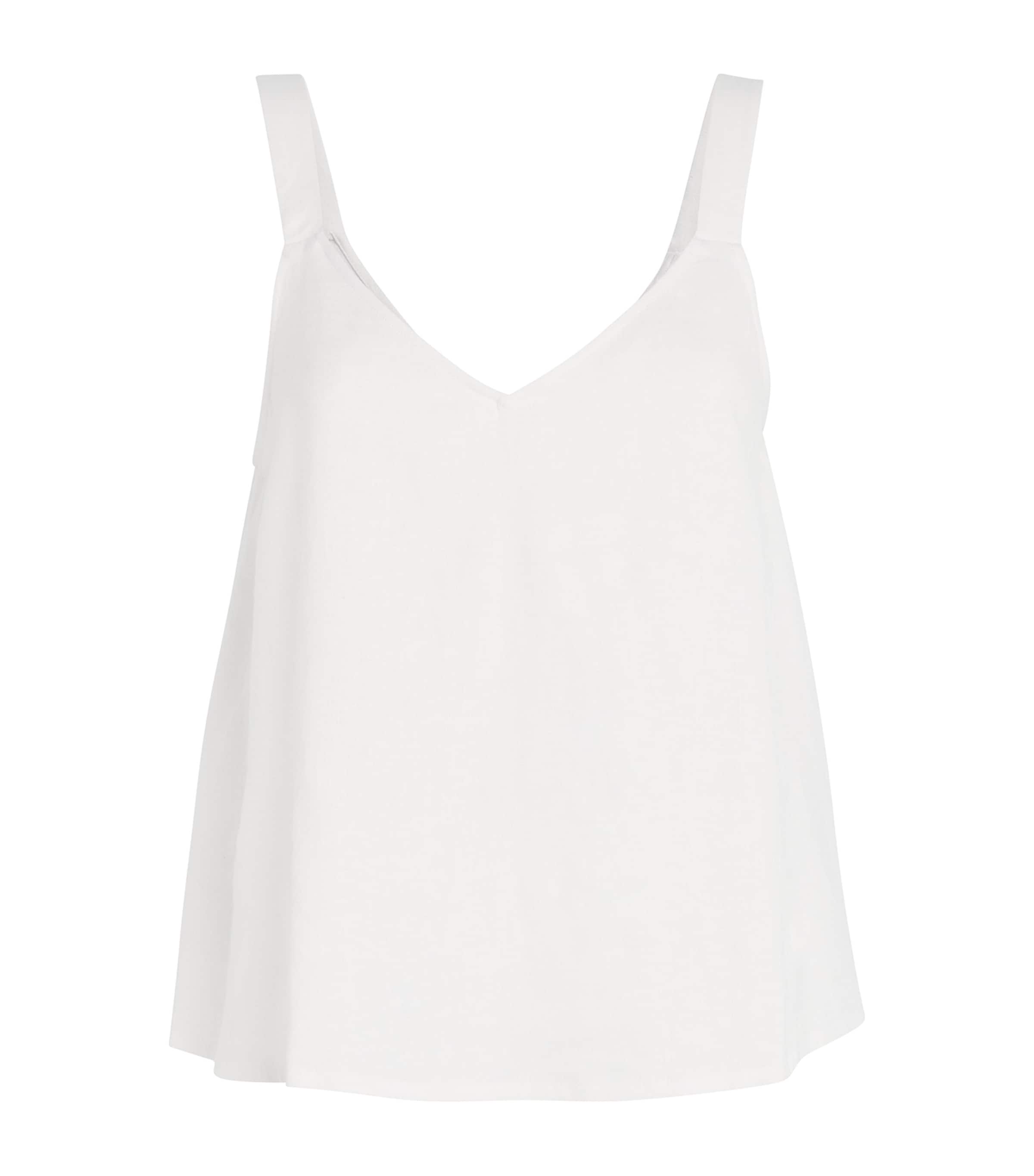 Eberjey Linen-blend V-neck Cami Top In White