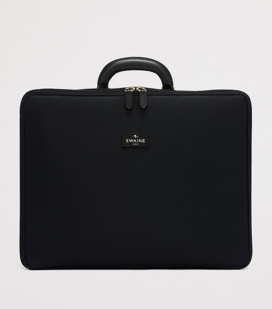 Swaine Leather New Bond Briefcase Black Image 6