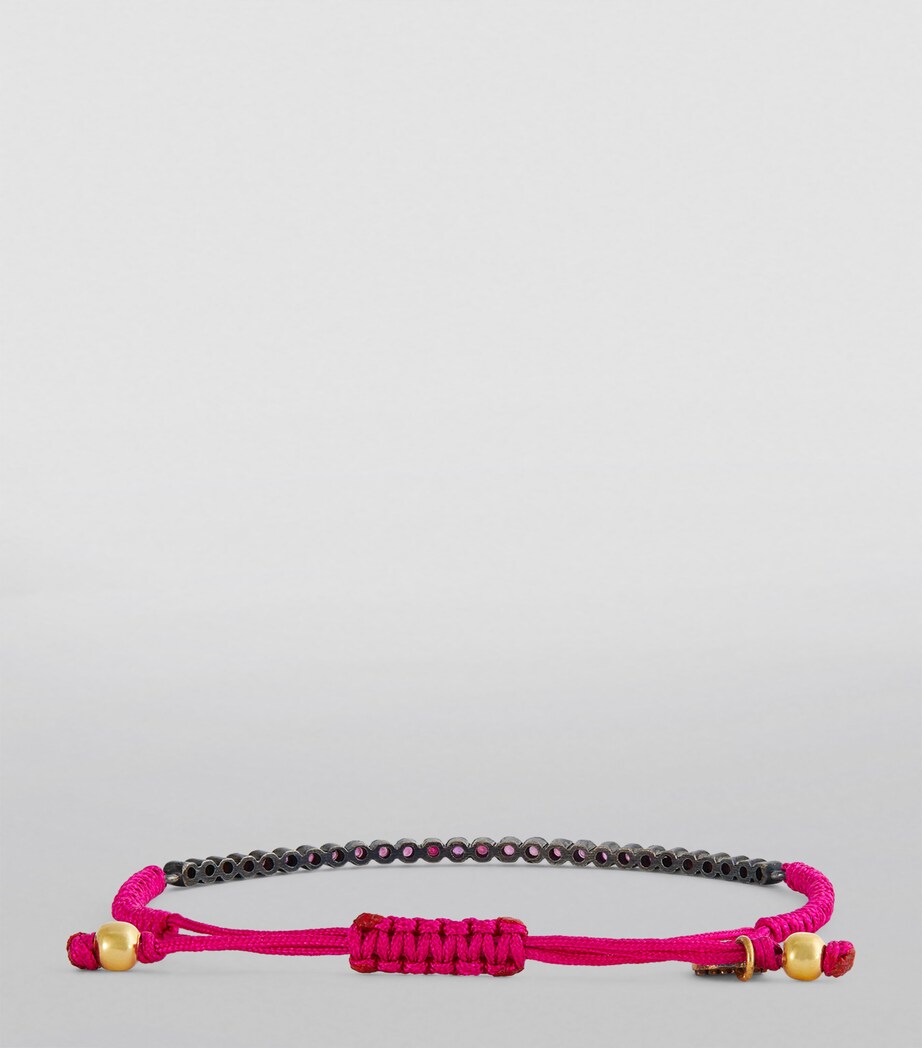 Silver and Ruby Toggle Bracelet RUBY / SILVER / GOLD Image 3