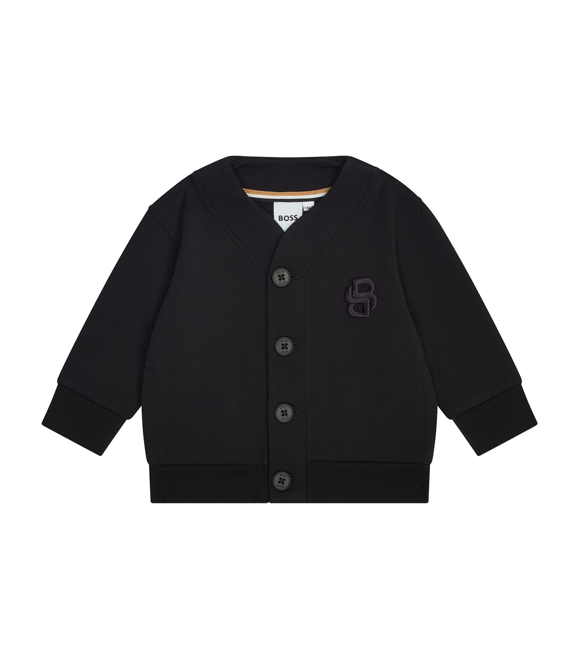 Double Monogram Cardigan (3-18 Months) BLACK Image 1