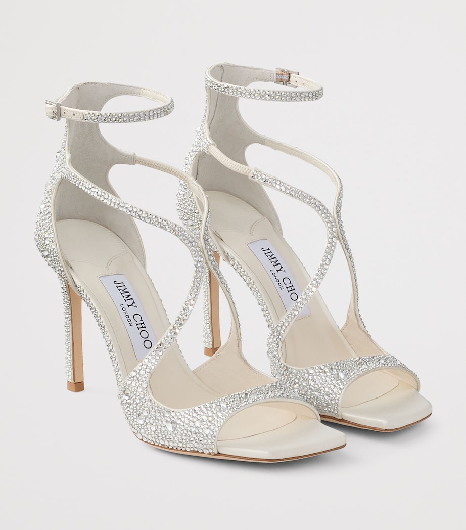Azia 95 Embellished Sandals IVORY/CRYSTAL Image 2