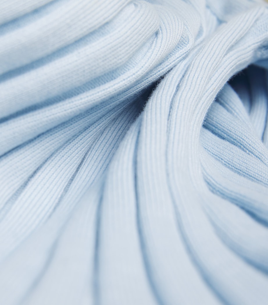Cotton Ribbed Top 4210 LIGHT BLUE Image 5