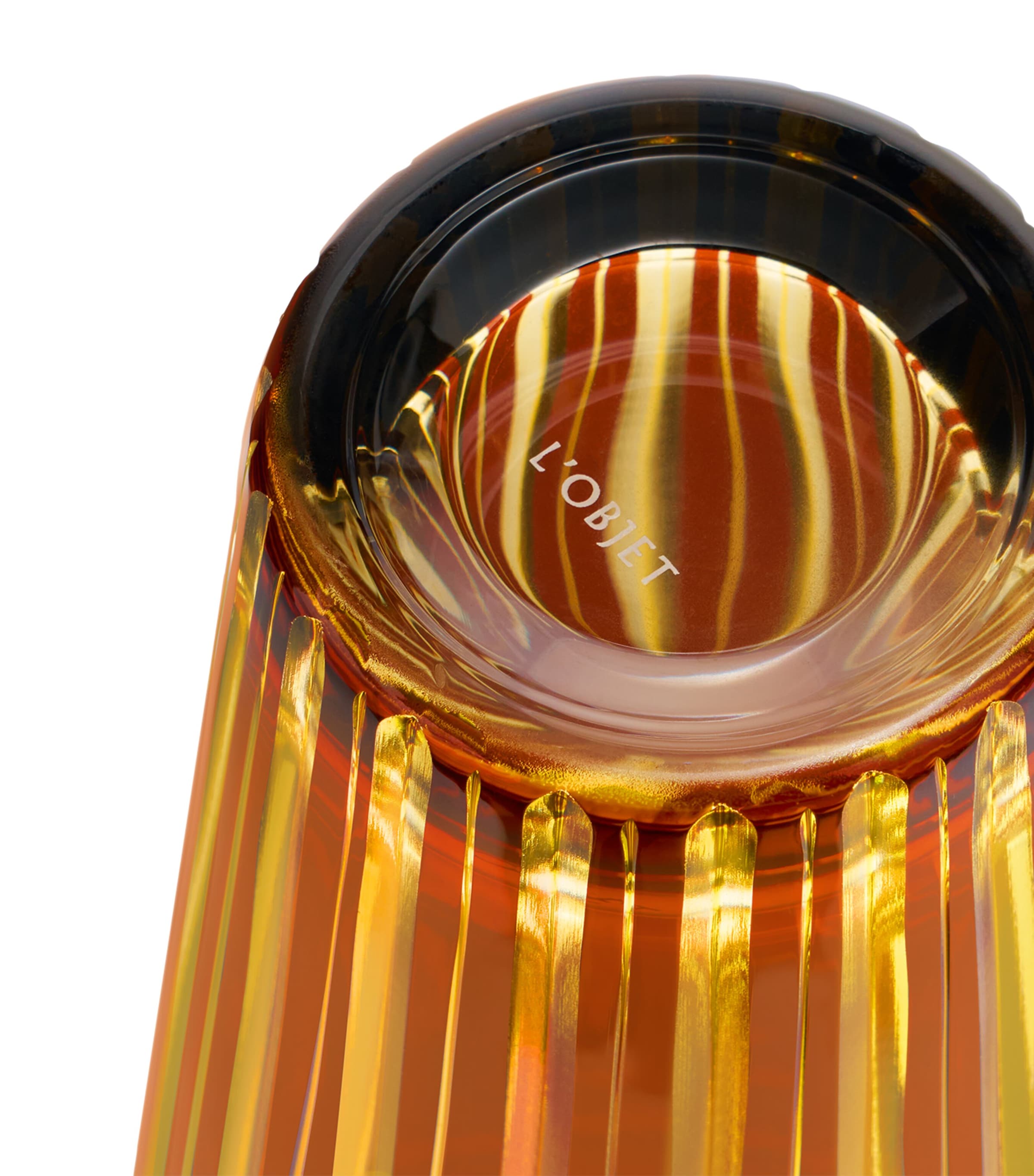 L'Objet Prism Cocktail Shaker Amber Image 3